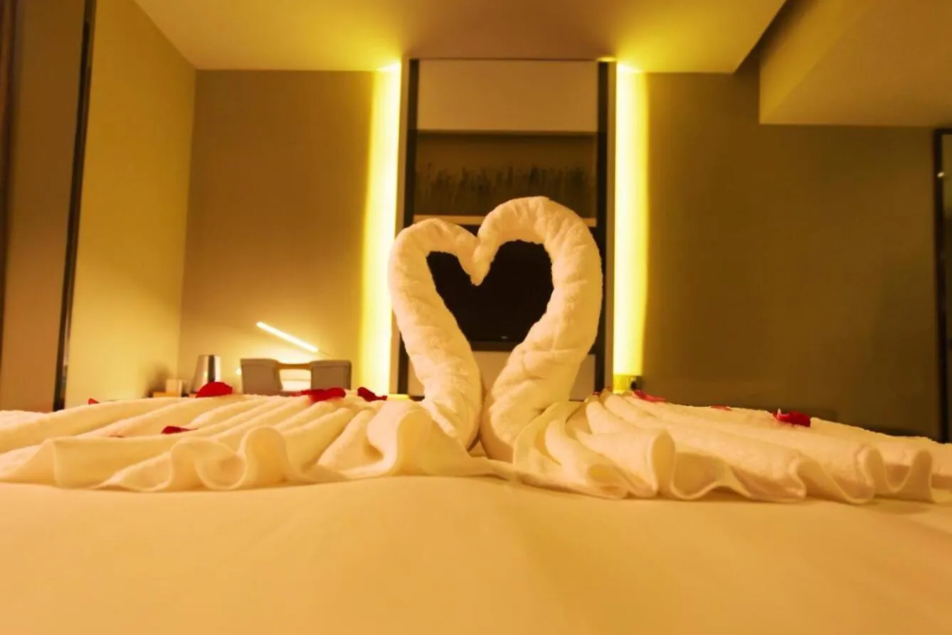 Bed in Lavande Hotel Suzhou Guanqian