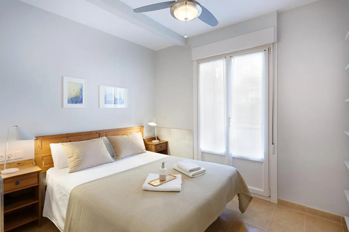 Bedroom, Bed in Pensión Zarauz Playa