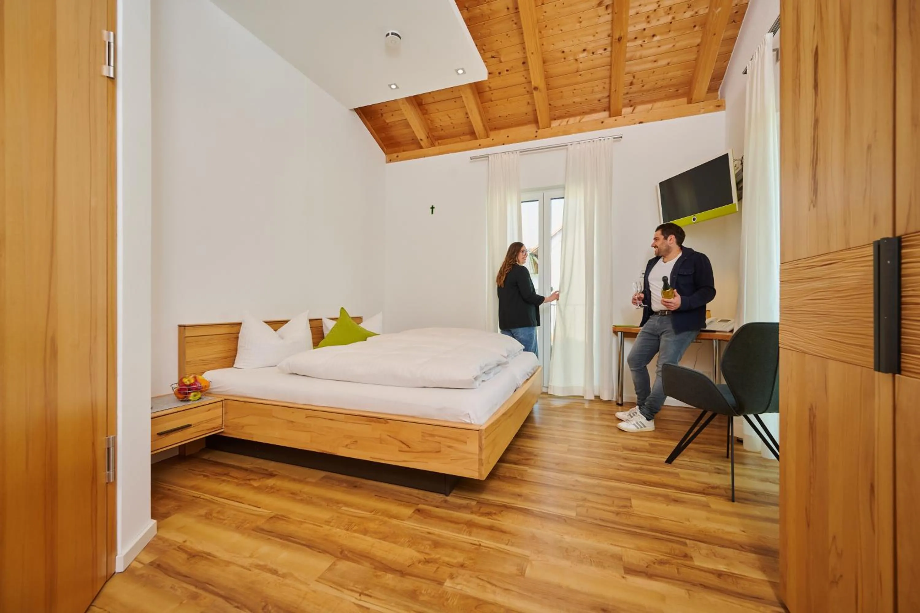 Bedroom, Bed in Landhotel Geyer