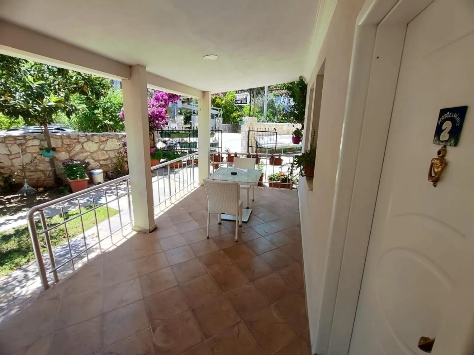 Balcony/Terrace in Bucak Apart Hotel Göcek & Beach