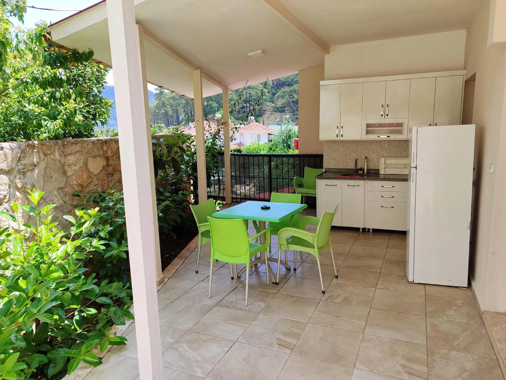 Patio in Bucak Apart Hotel Göcek & Beach