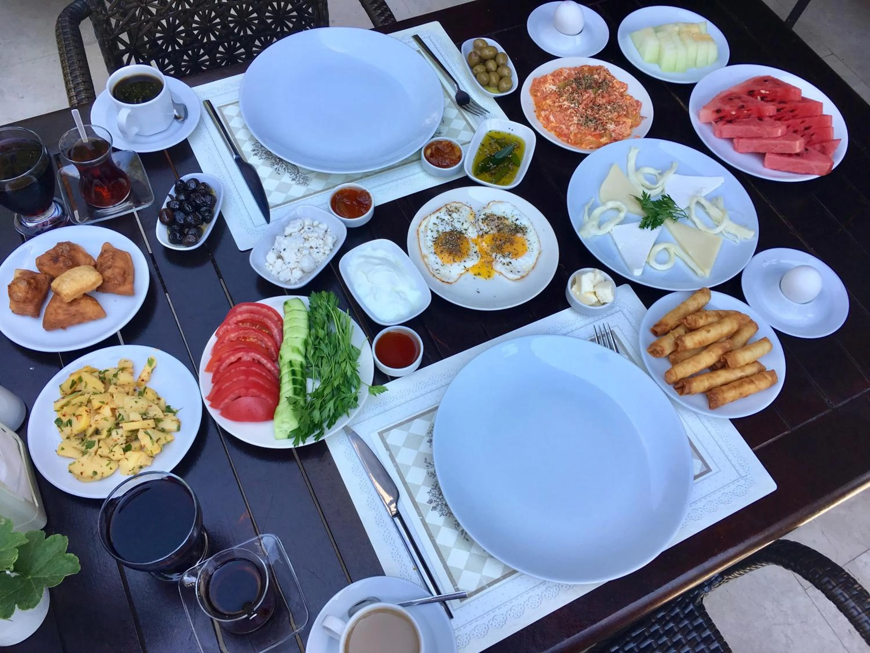 Breakfast in Bucak Apart Hotel Göcek & Beach