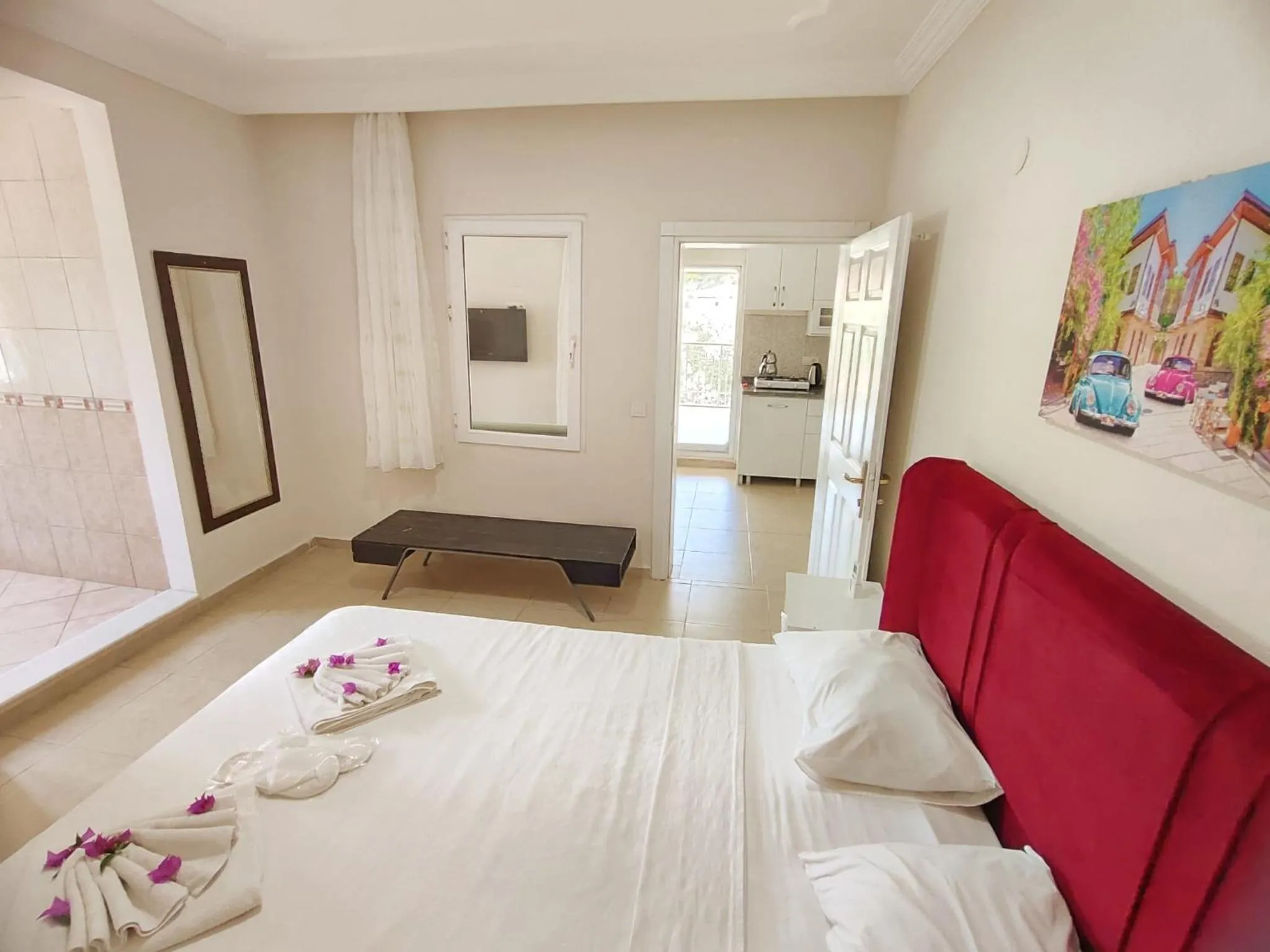 Bed in Bucak Apart Hotel Göcek & Beach