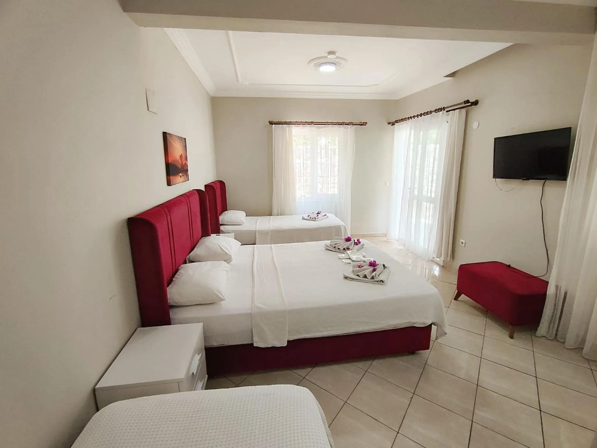 Bed in Bucak Apart Hotel Göcek & Beach