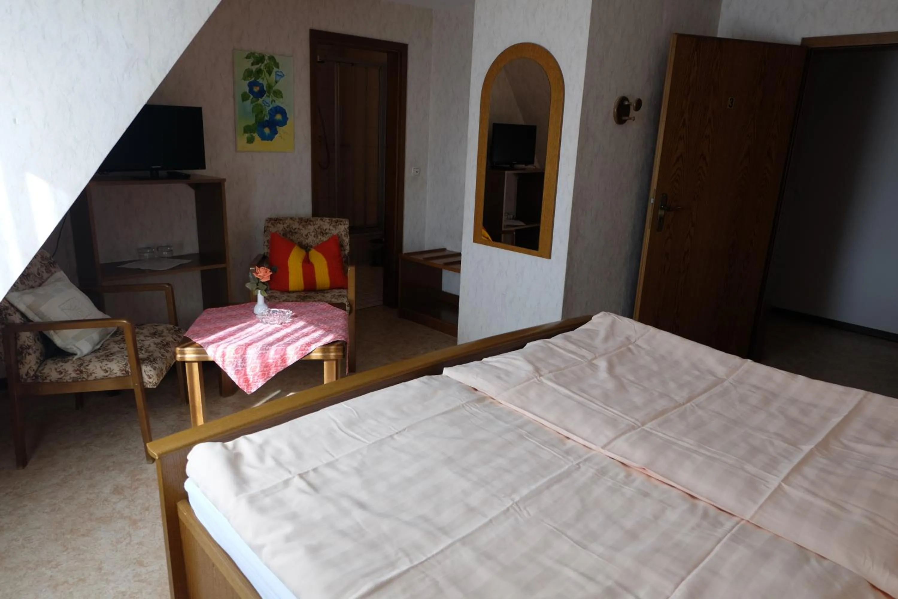 Living room, Bed in Gasthaus Dernedde