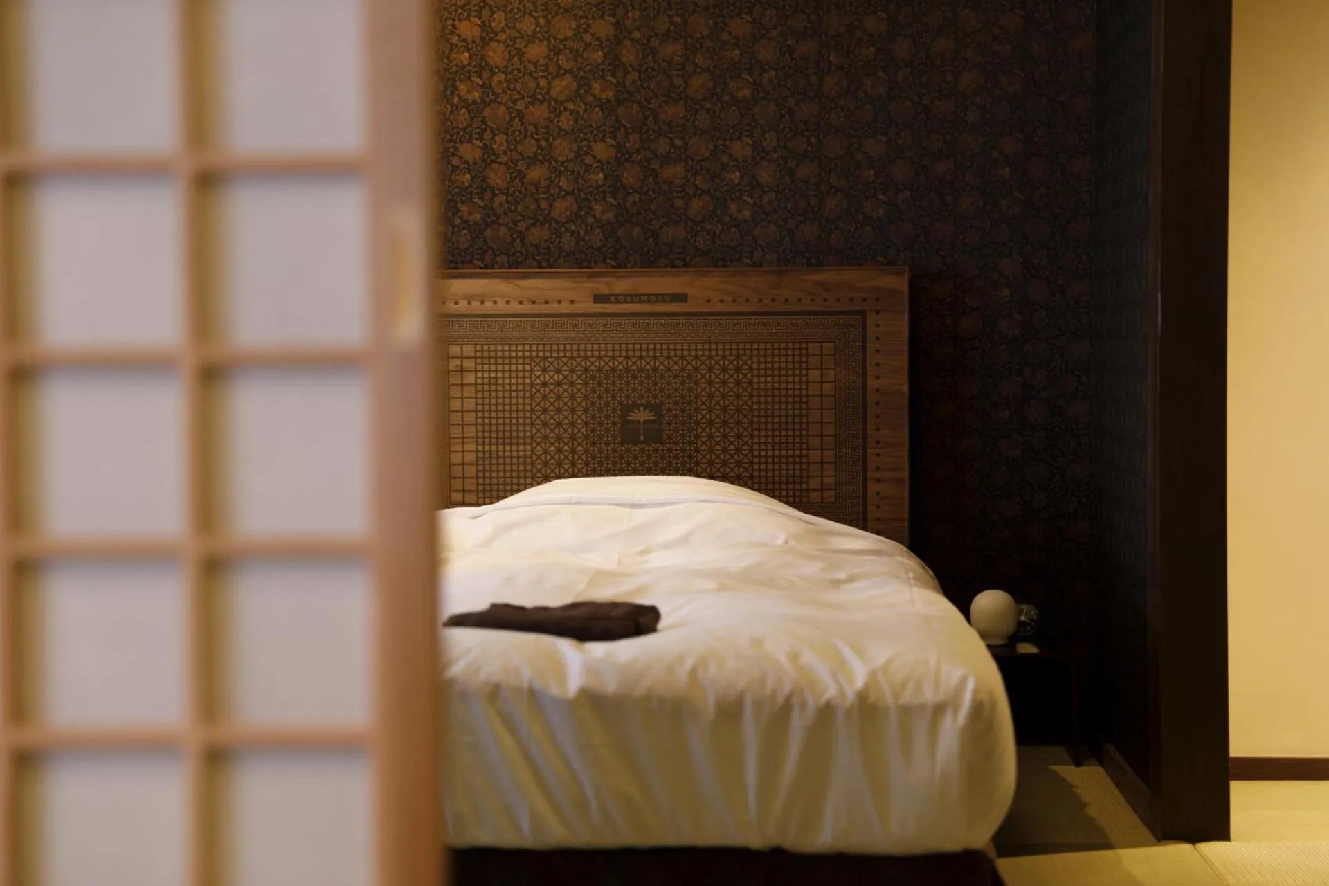 Bed in Yufuin Souan Kosumosu