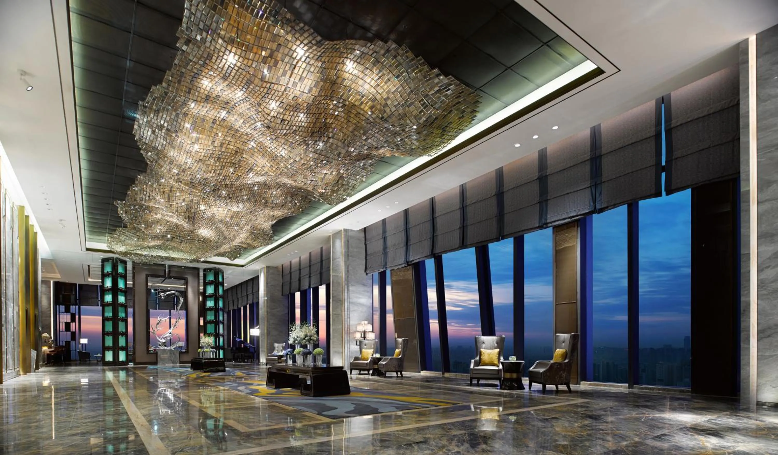 Lobby or reception in Wanda Vista Zhengzhou