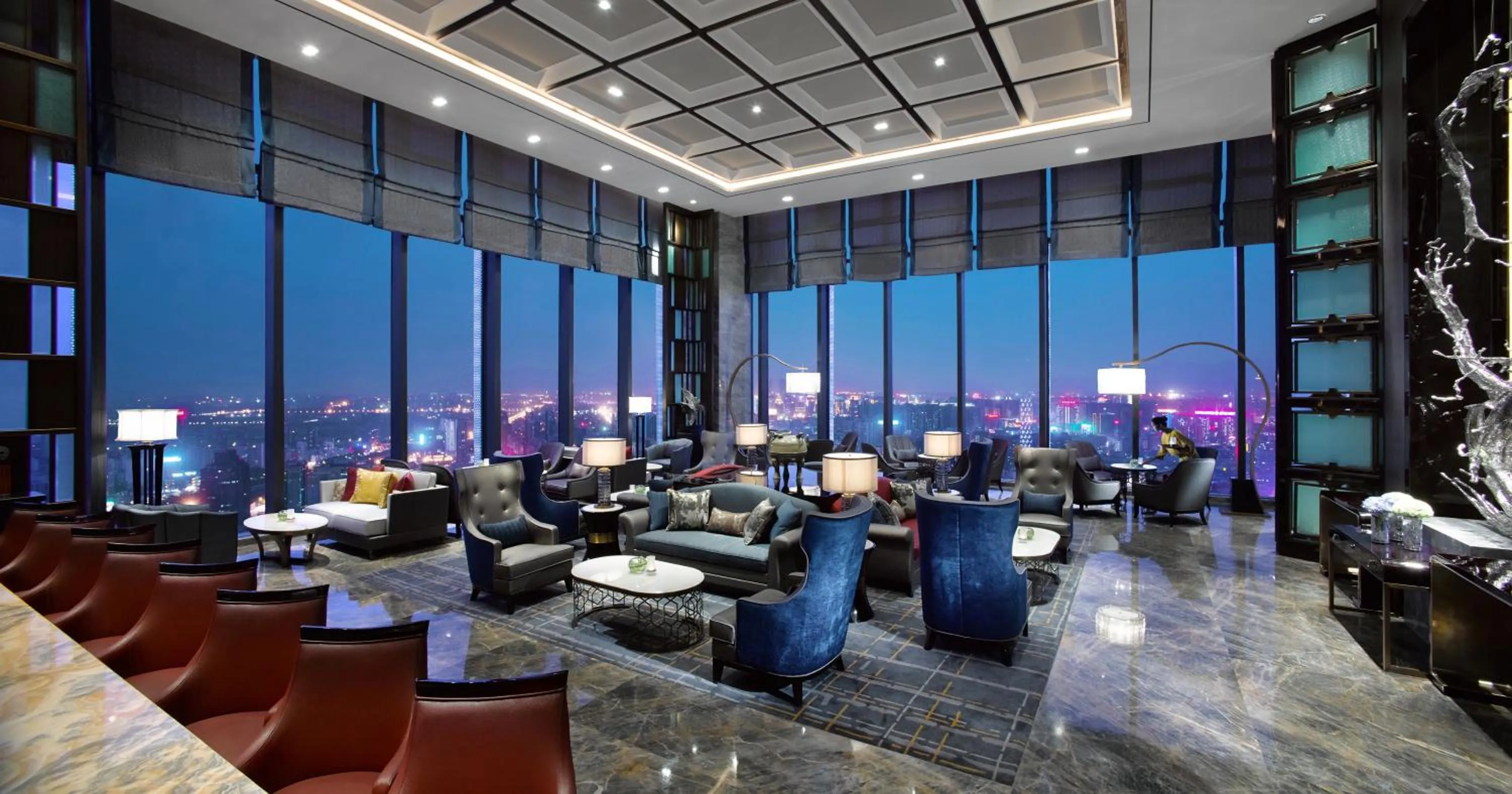 Lounge or bar in Wanda Vista Zhengzhou