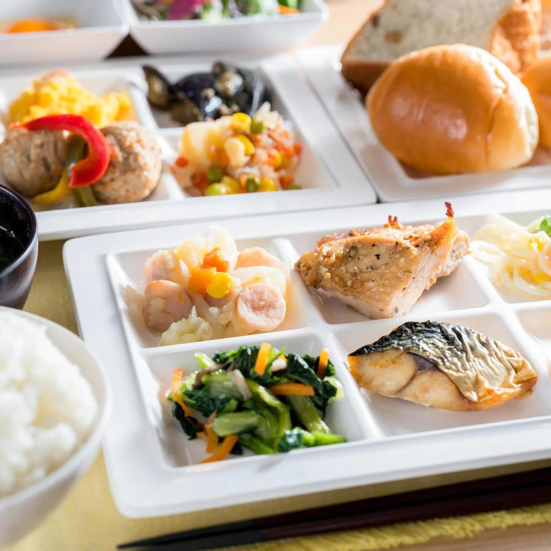 Breakfast in Super Hotel Yamaguchi Yuda Onsen