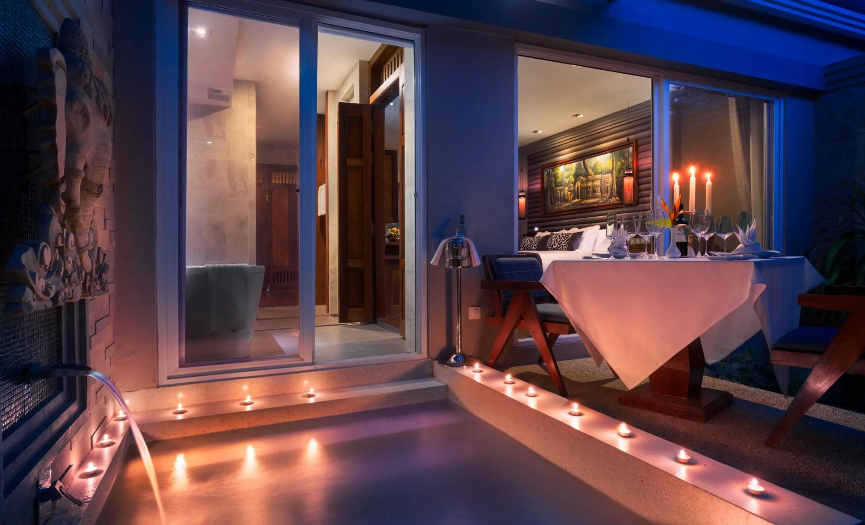 Seating area in J7 Angkor Hotel