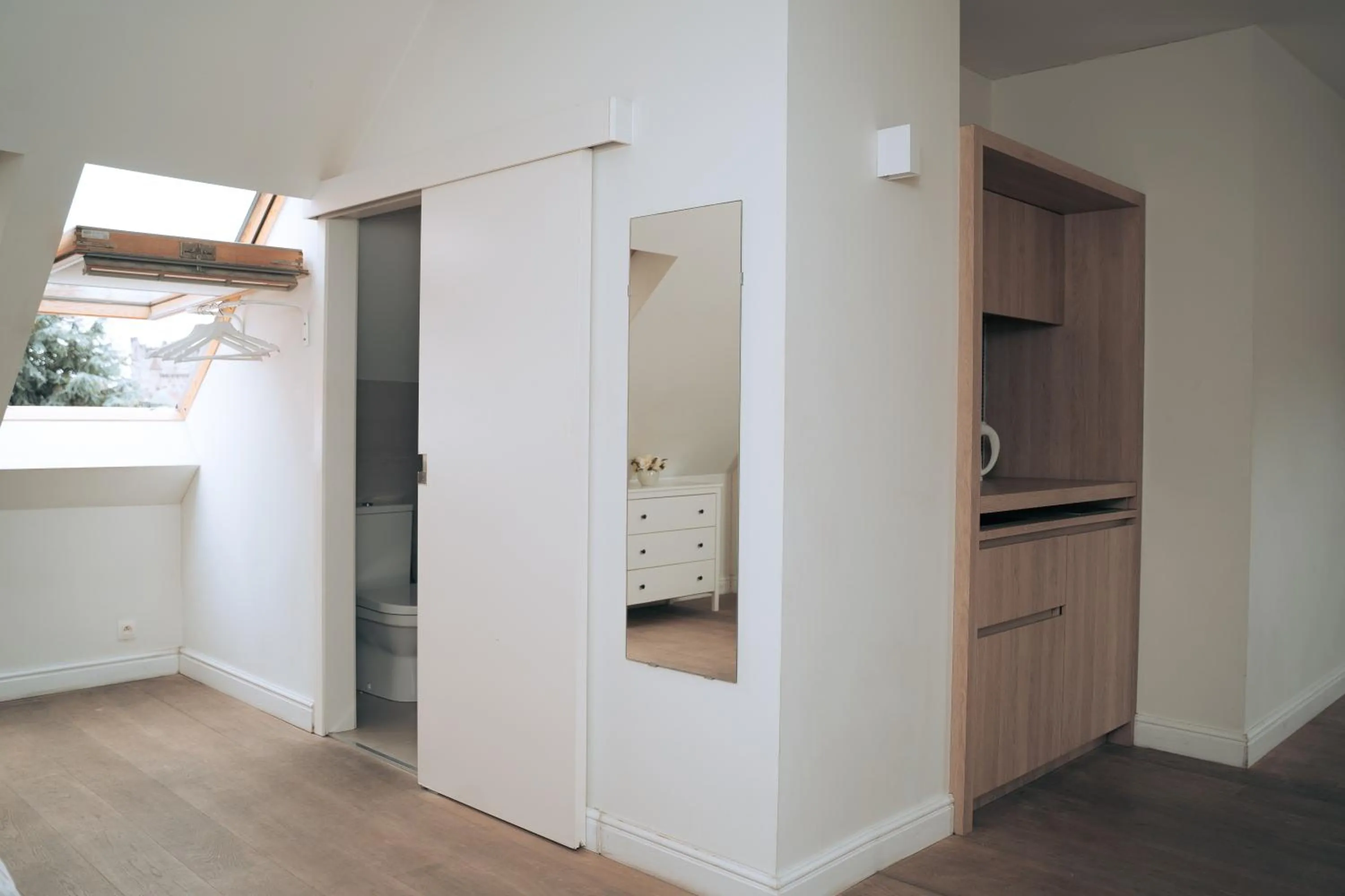 Kitchen or kitchenette, Bed in ZevenVrijeDagen