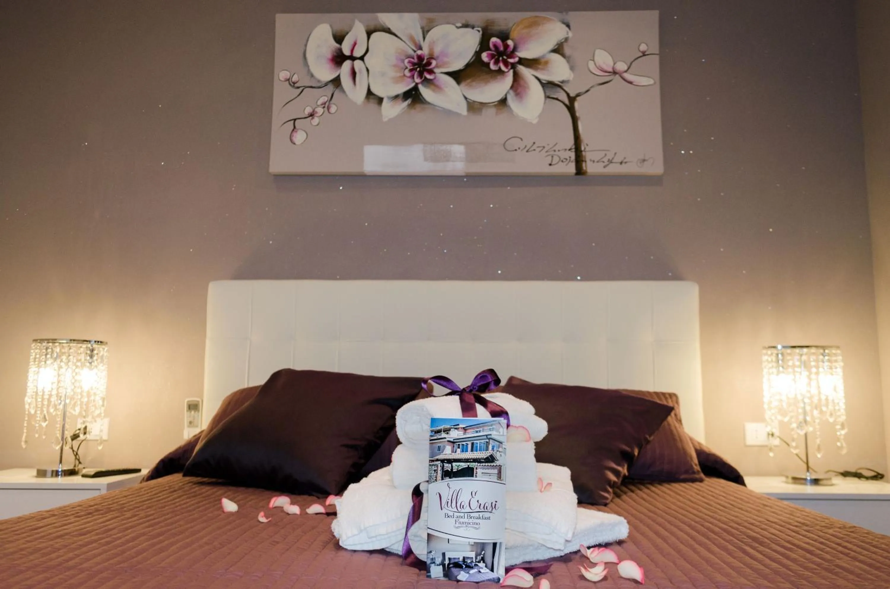 Decorative detail, Bed in Villa Erasi