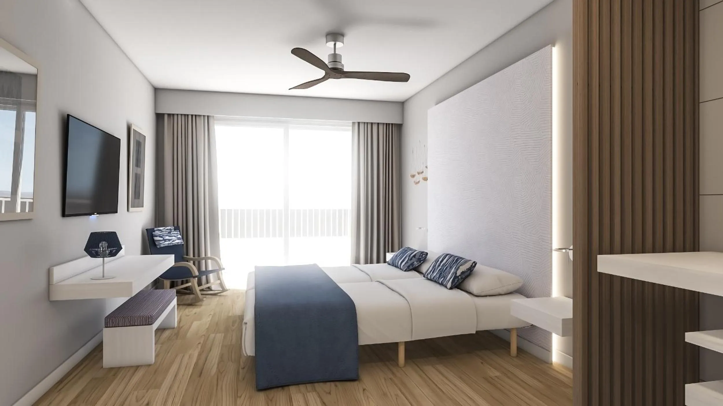 Bed in Blau Punta Reina