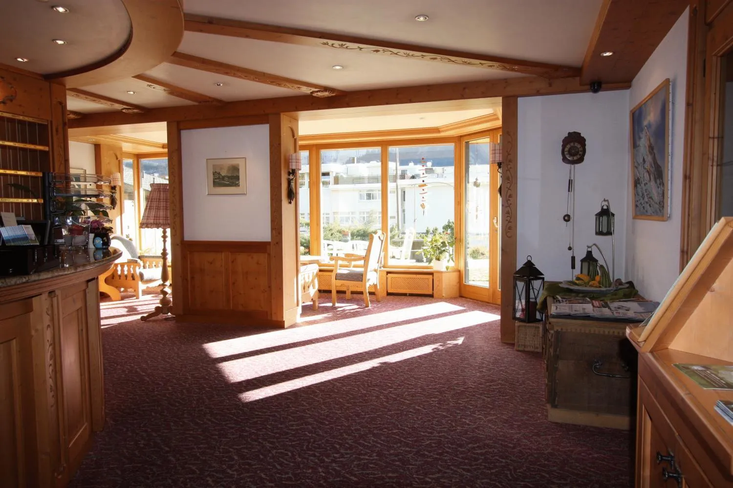 Lobby or reception in Hotel Restaurant Alpina