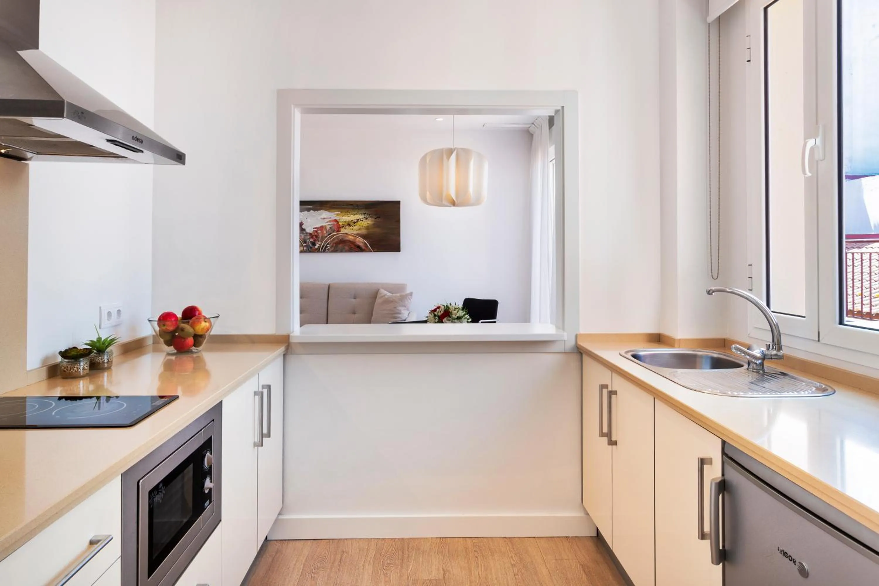 Kitchen or kitchenette in Apartamentos Metrópolis