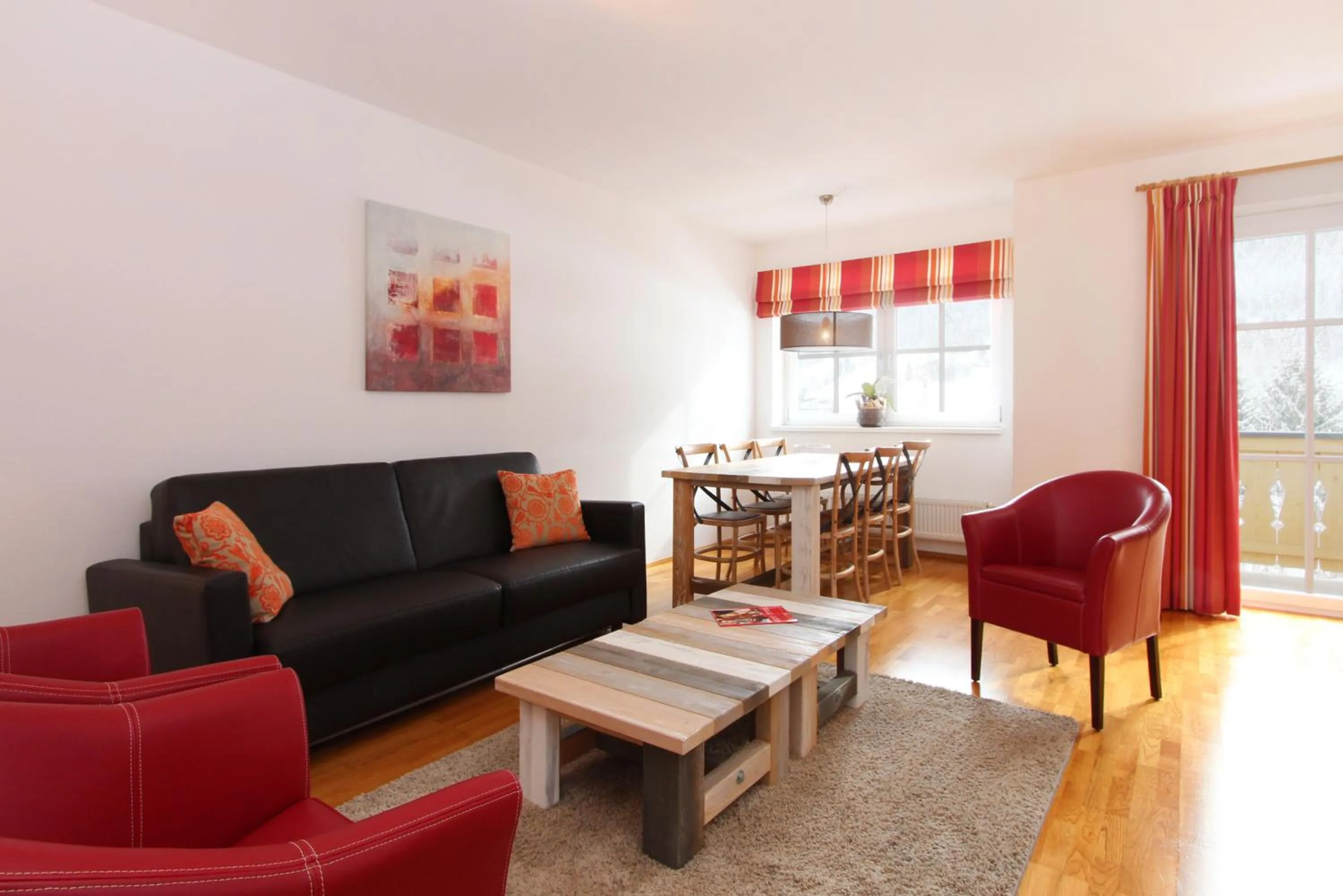 Living room in Alpine Resort by Alpin Rentals