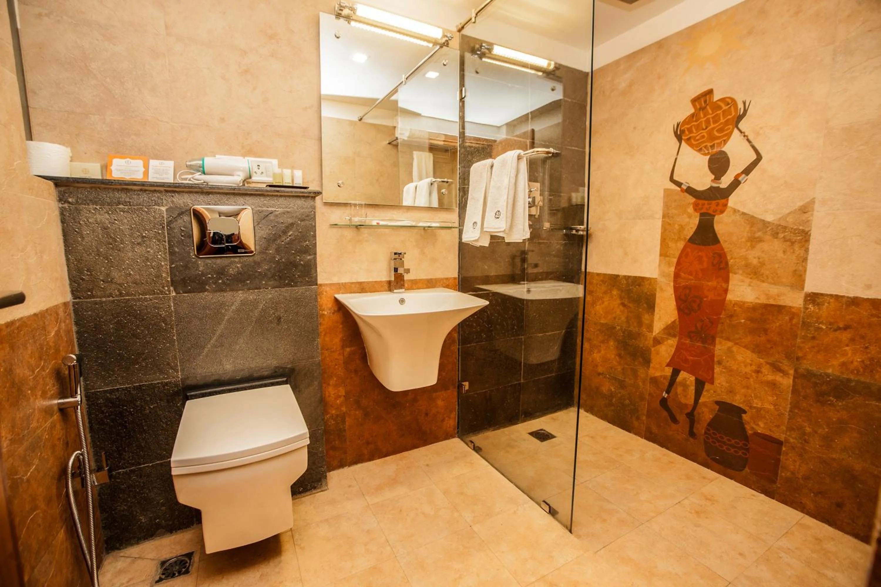 Shower in Traditional Comfort Boutique Hotel