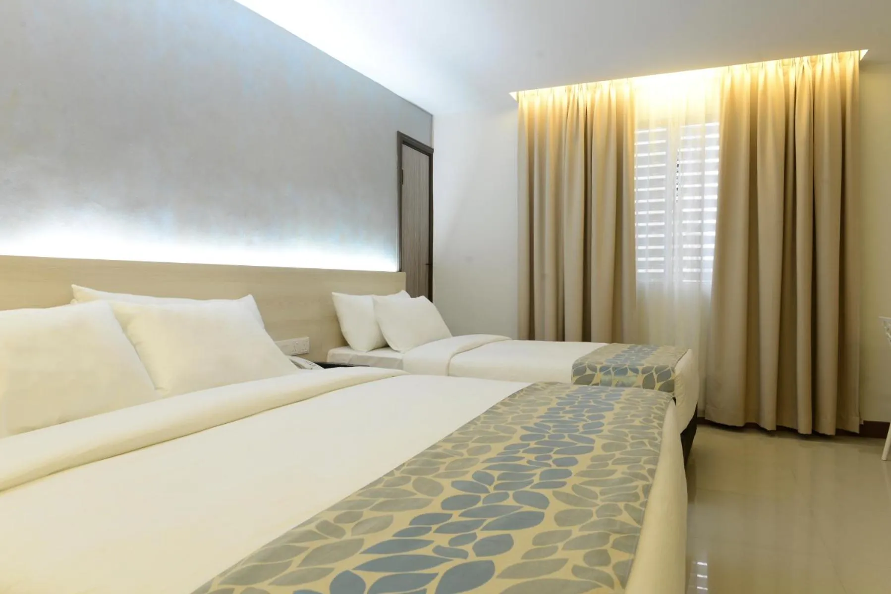 Bed in Samudra Hotel Kuching