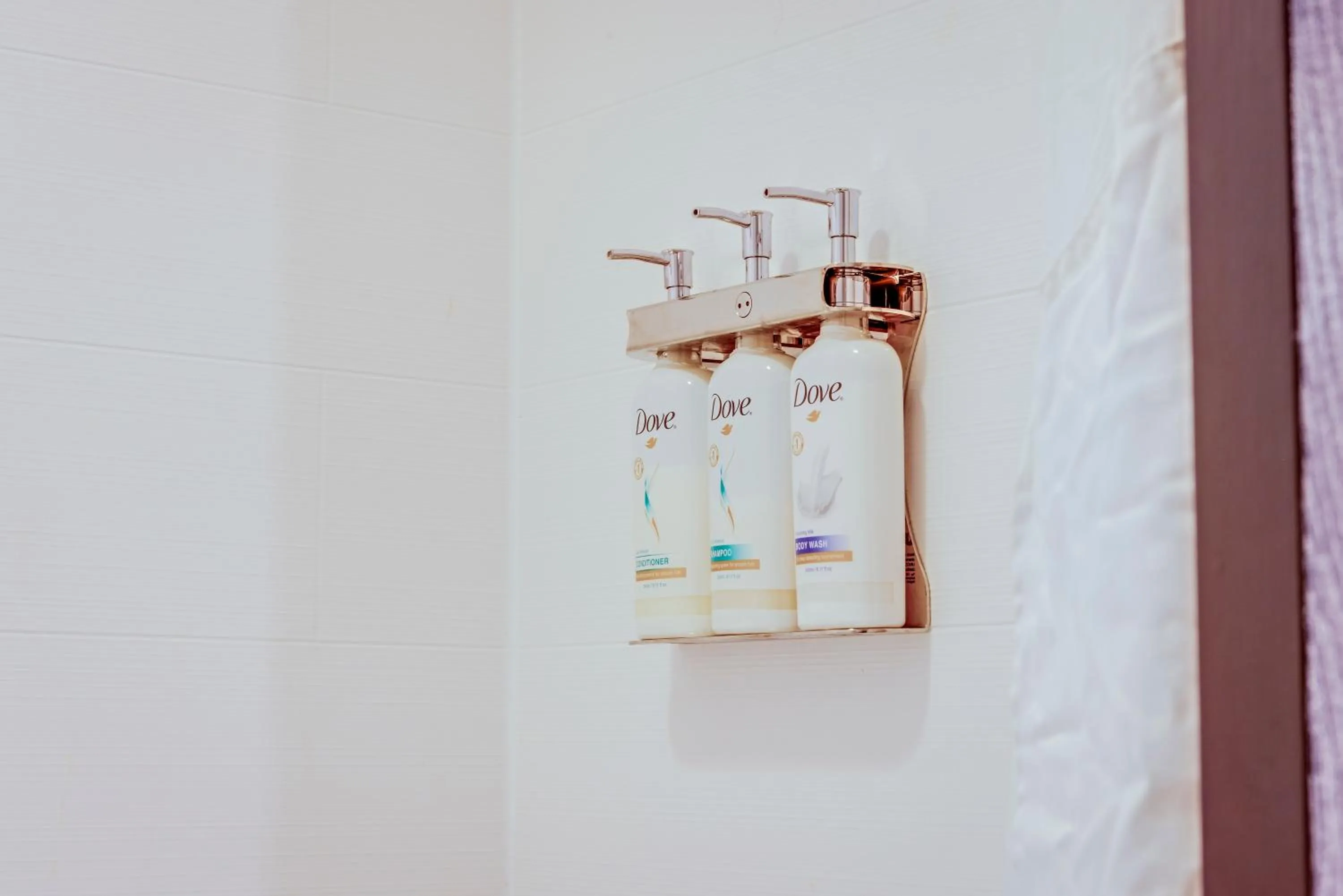 Shower in Holiday Inn Express Hotel & Suites Ohio State University- OSU Medical Center by IHG