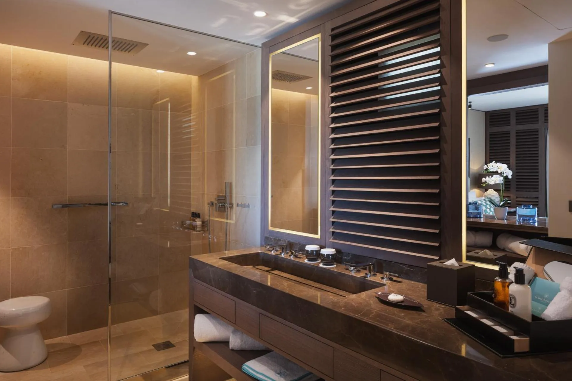 Shower in Le Barthélemy Hotel & Spa