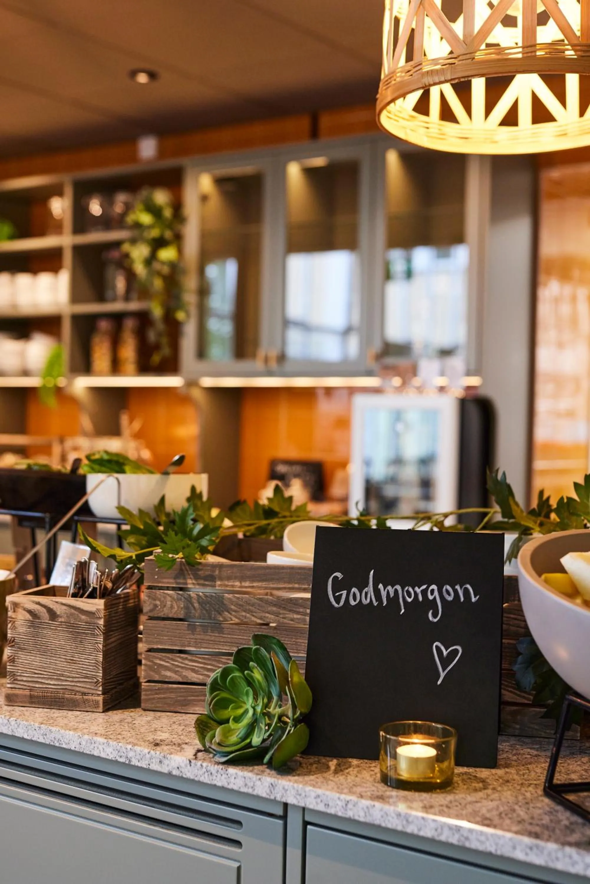 Buffet breakfast in Clarion Collection Hotel Smedjan