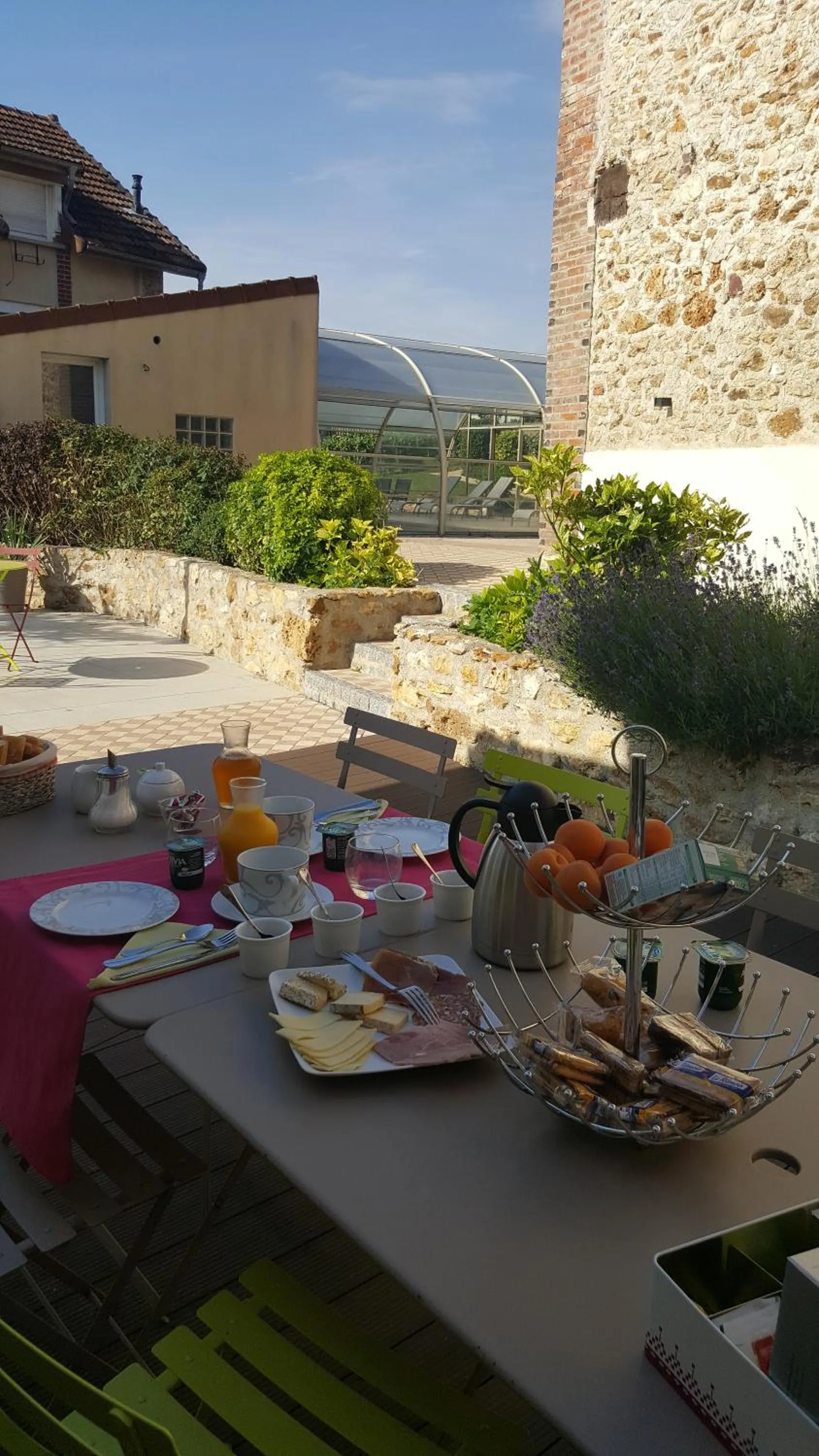 Buffet breakfast in Chambre d'Hotes de la Loge