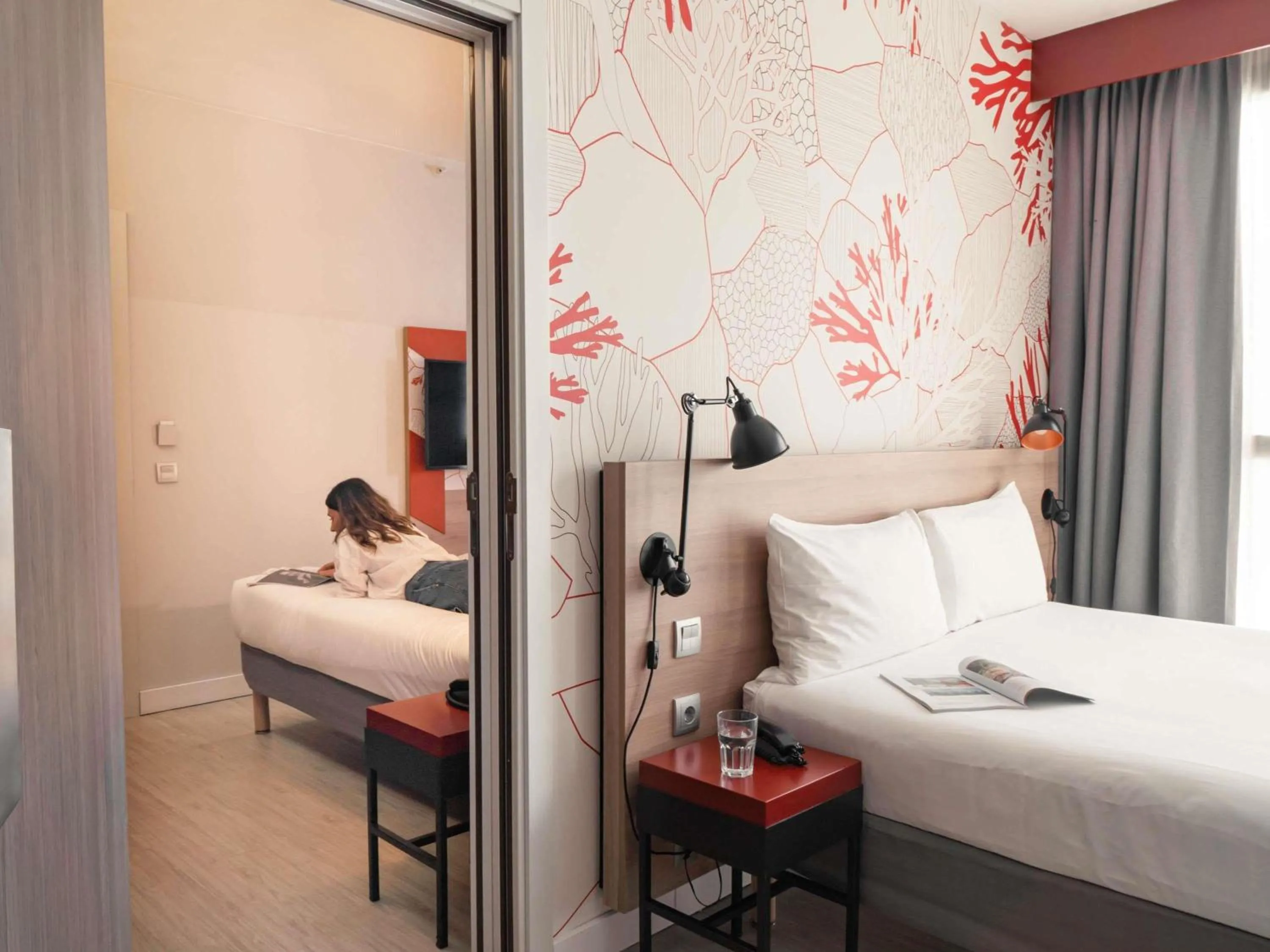 Bedroom, Bed in ibis Styles Barcelona City Bogatell