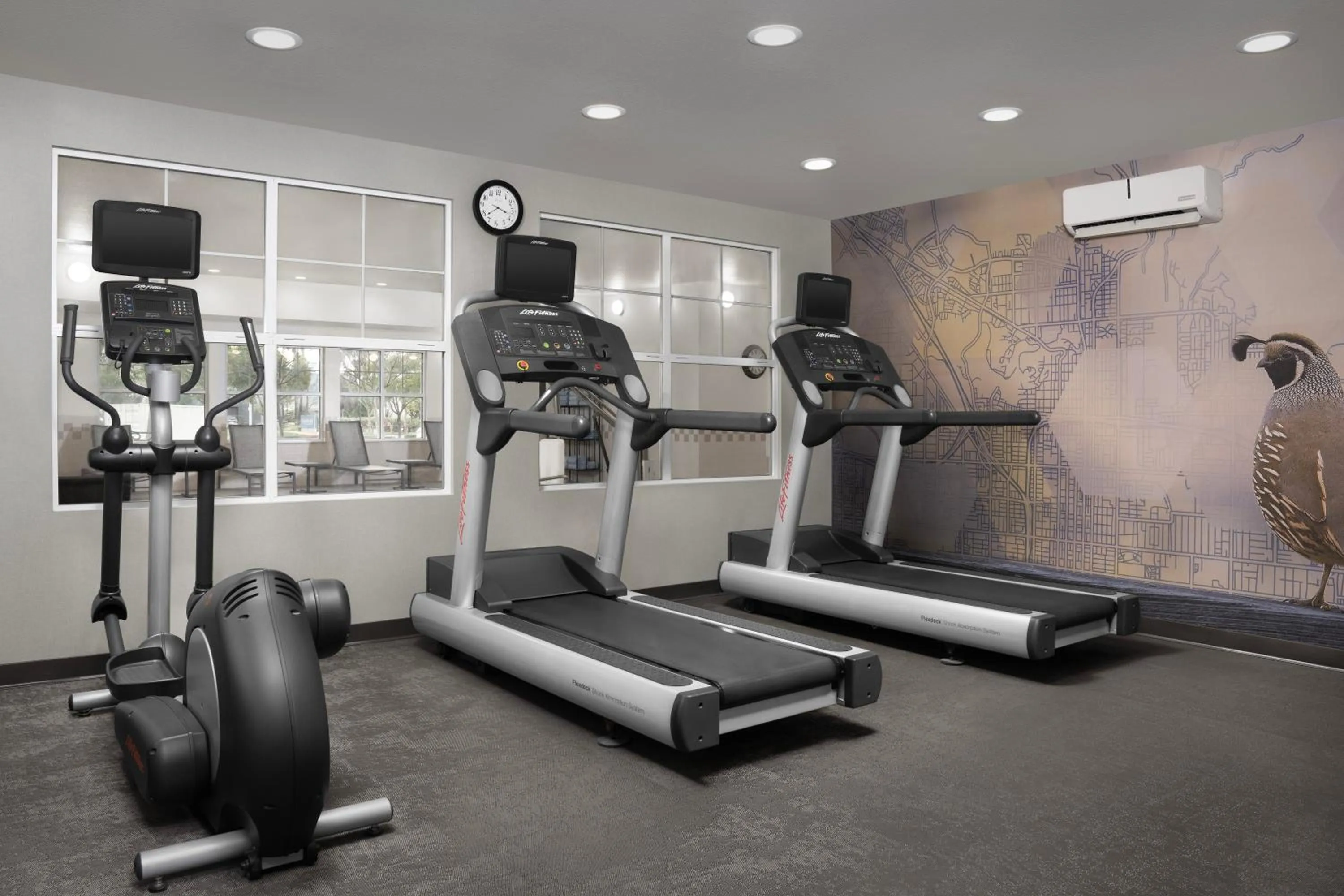 Fitness centre/facilities in Residence Inn by Marriott San Bernardino