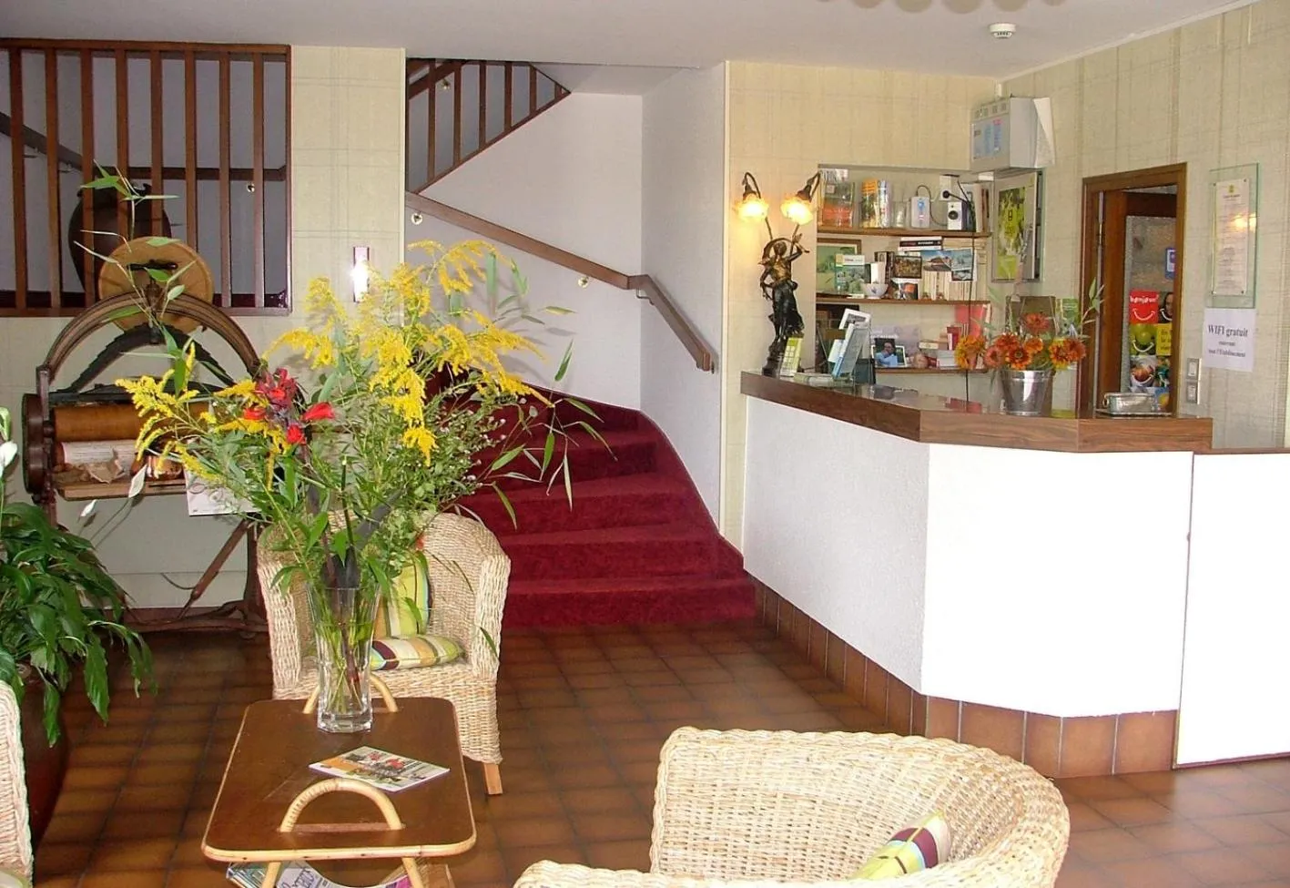 Lobby or reception in Auberge d'Andaines