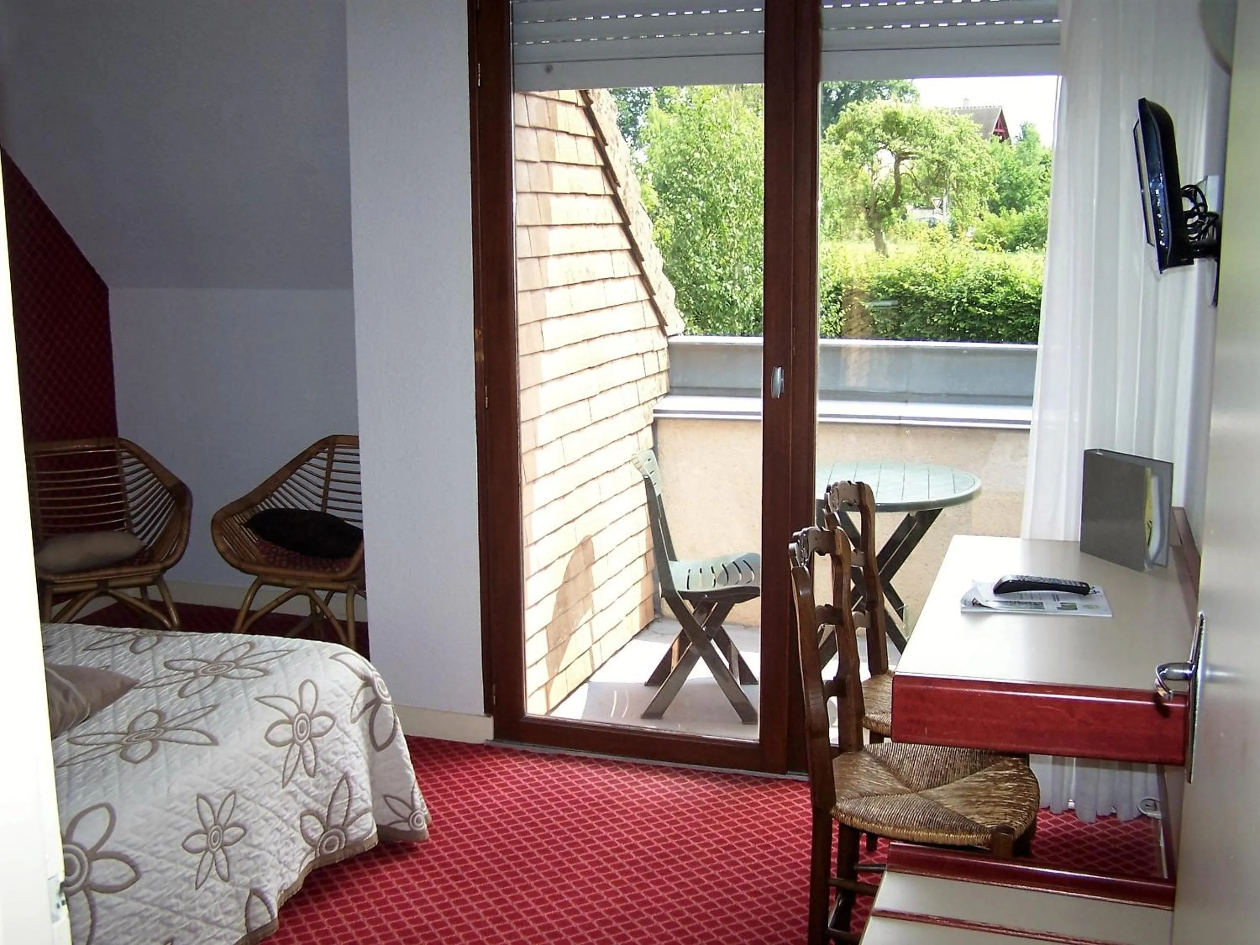 Bedroom, Bed in Auberge d'Andaines