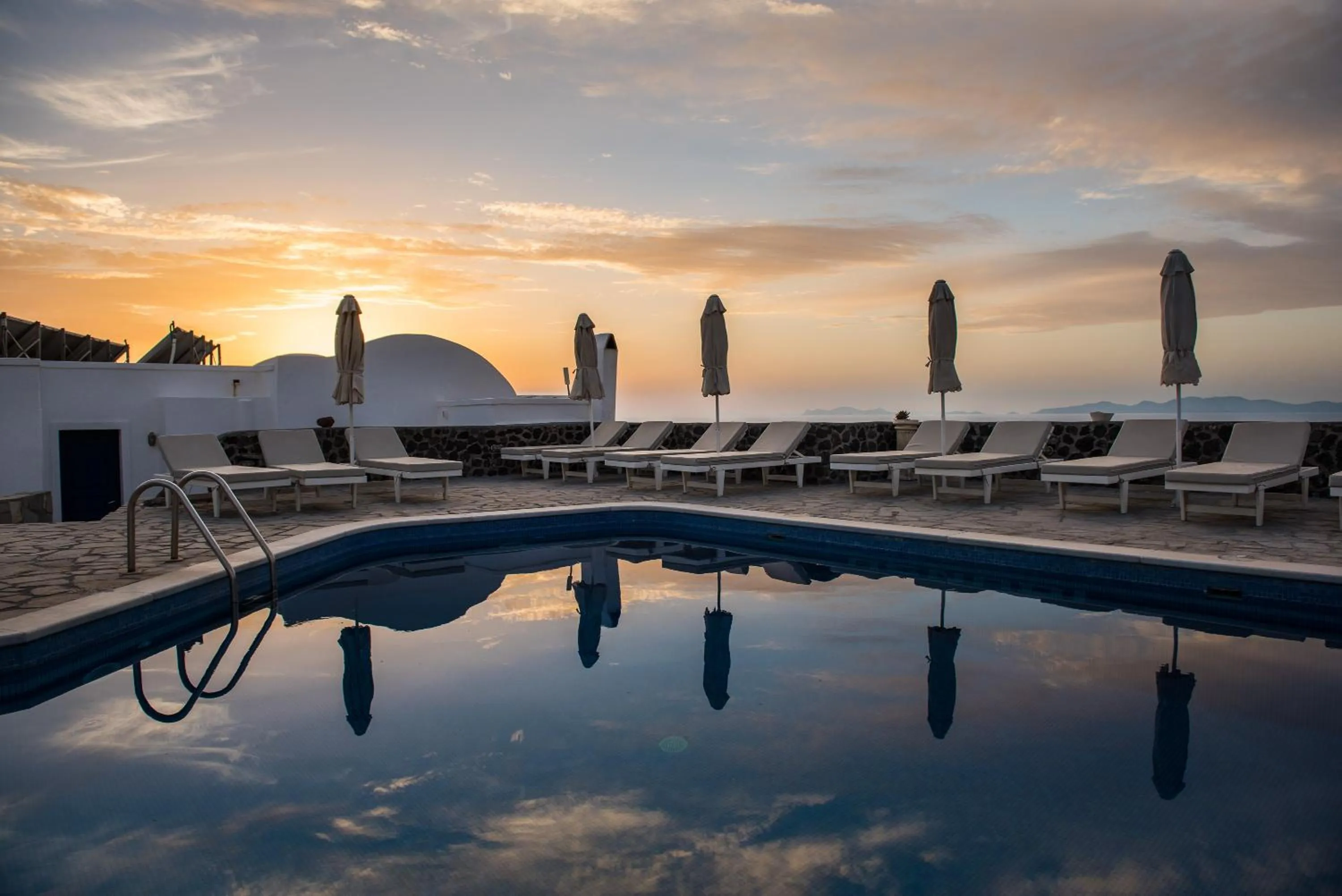 Swimming pool in Agnadi View Villa
