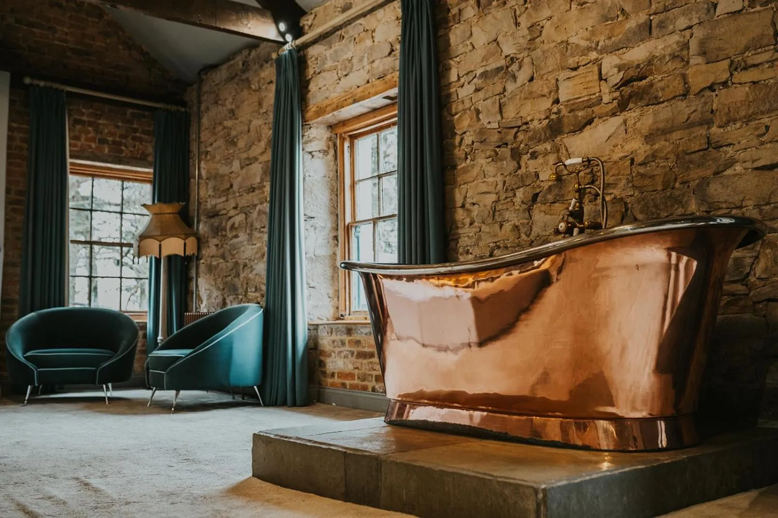Living room in Le Petit Chateau & William de Percy