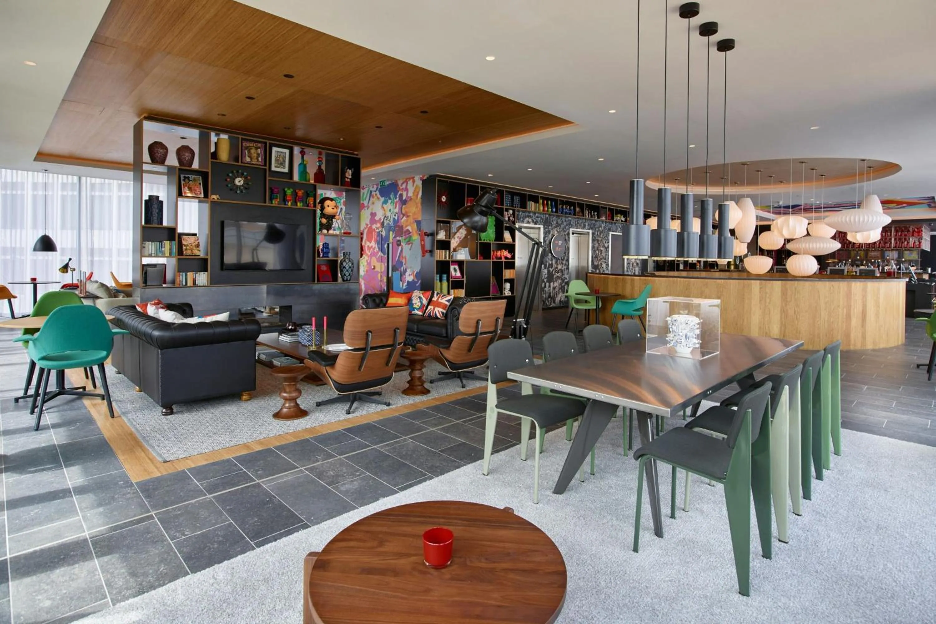 Lobby or reception in citizenM London Shoreditch