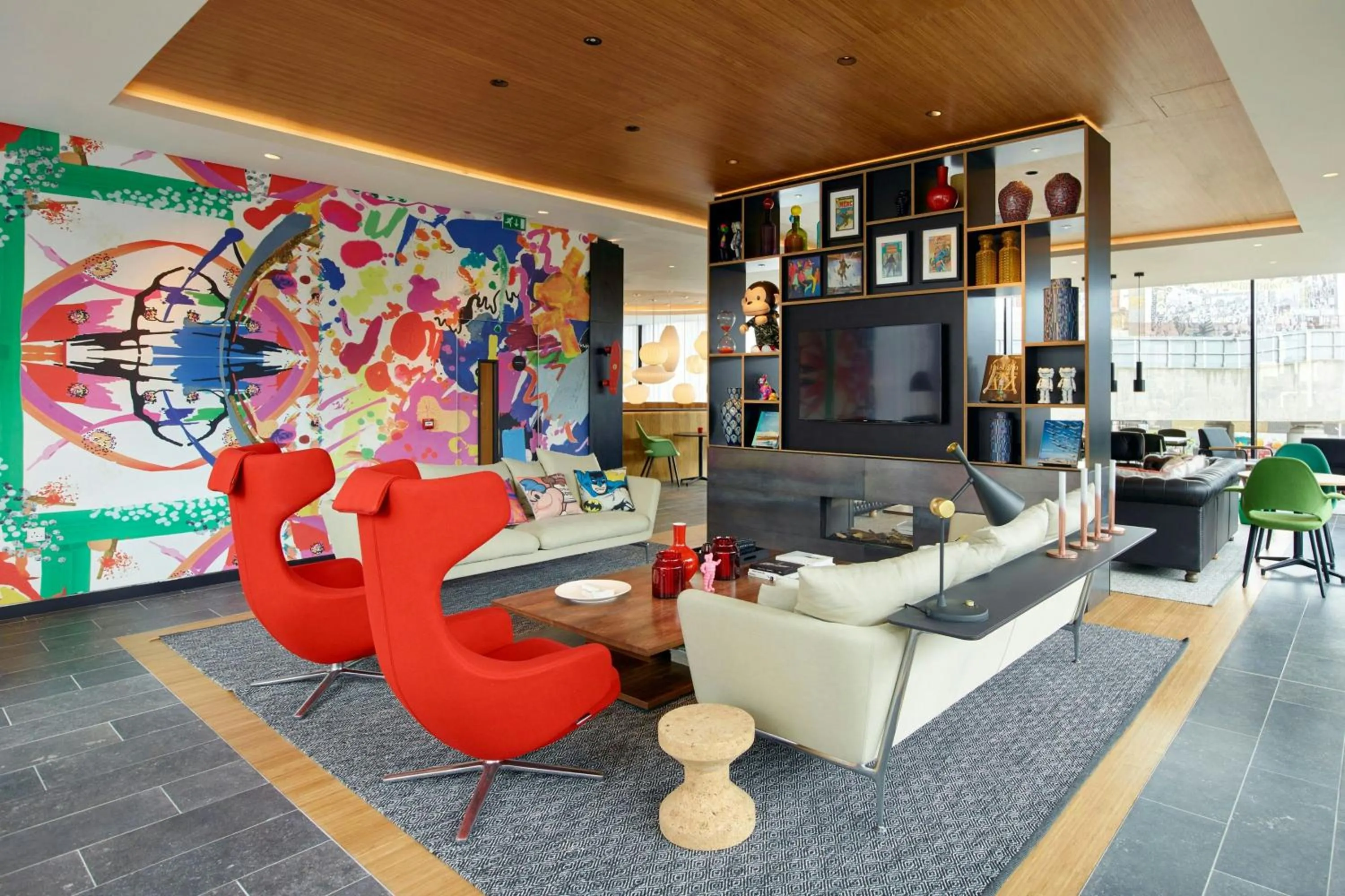 Lobby or reception in citizenM London Shoreditch