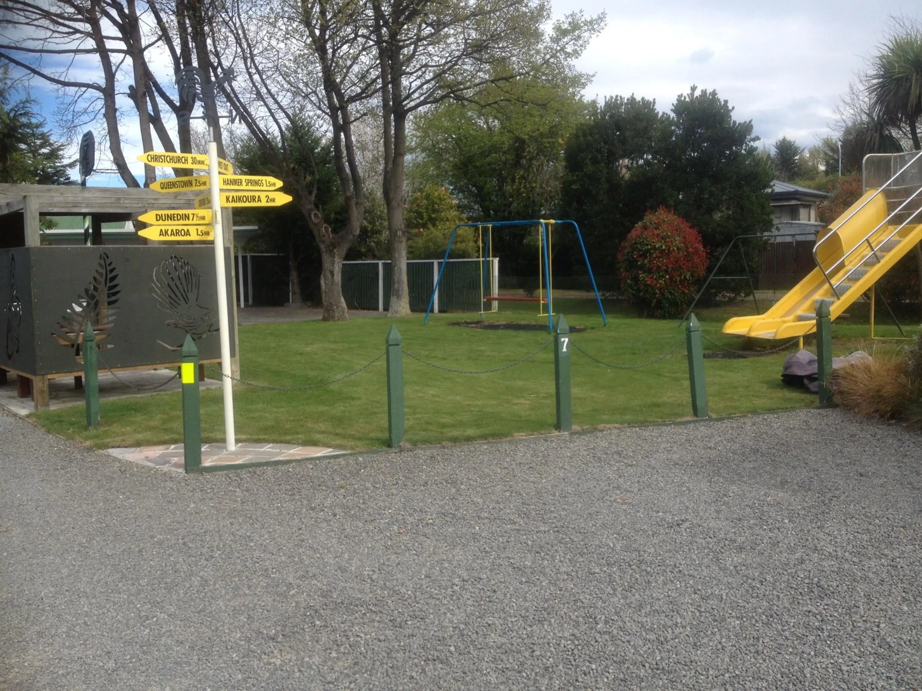 Children play ground in Rangiora Lodge Motel