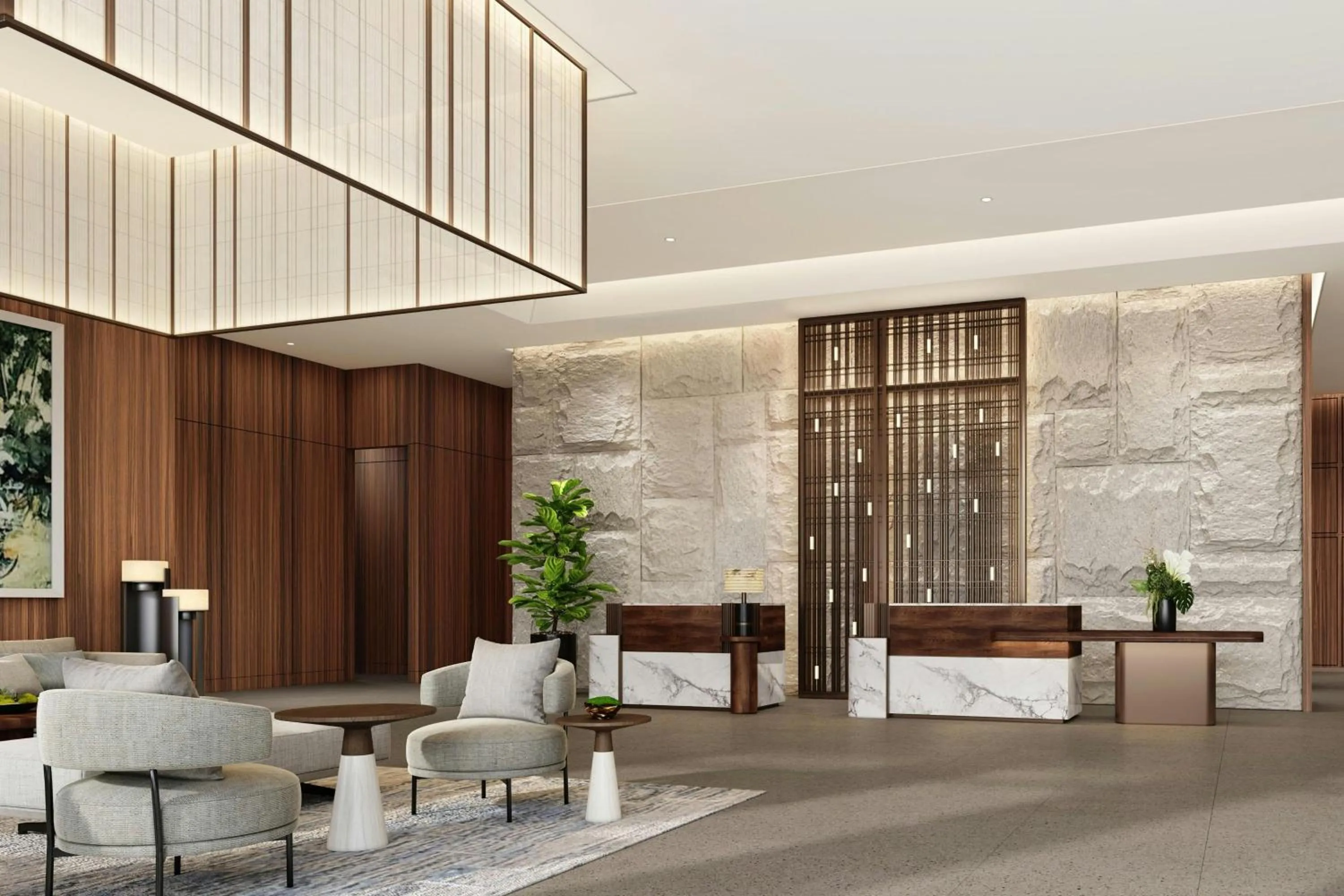 Lobby or reception in JW Marriott Hotel & Suites Saigon, The Apartments