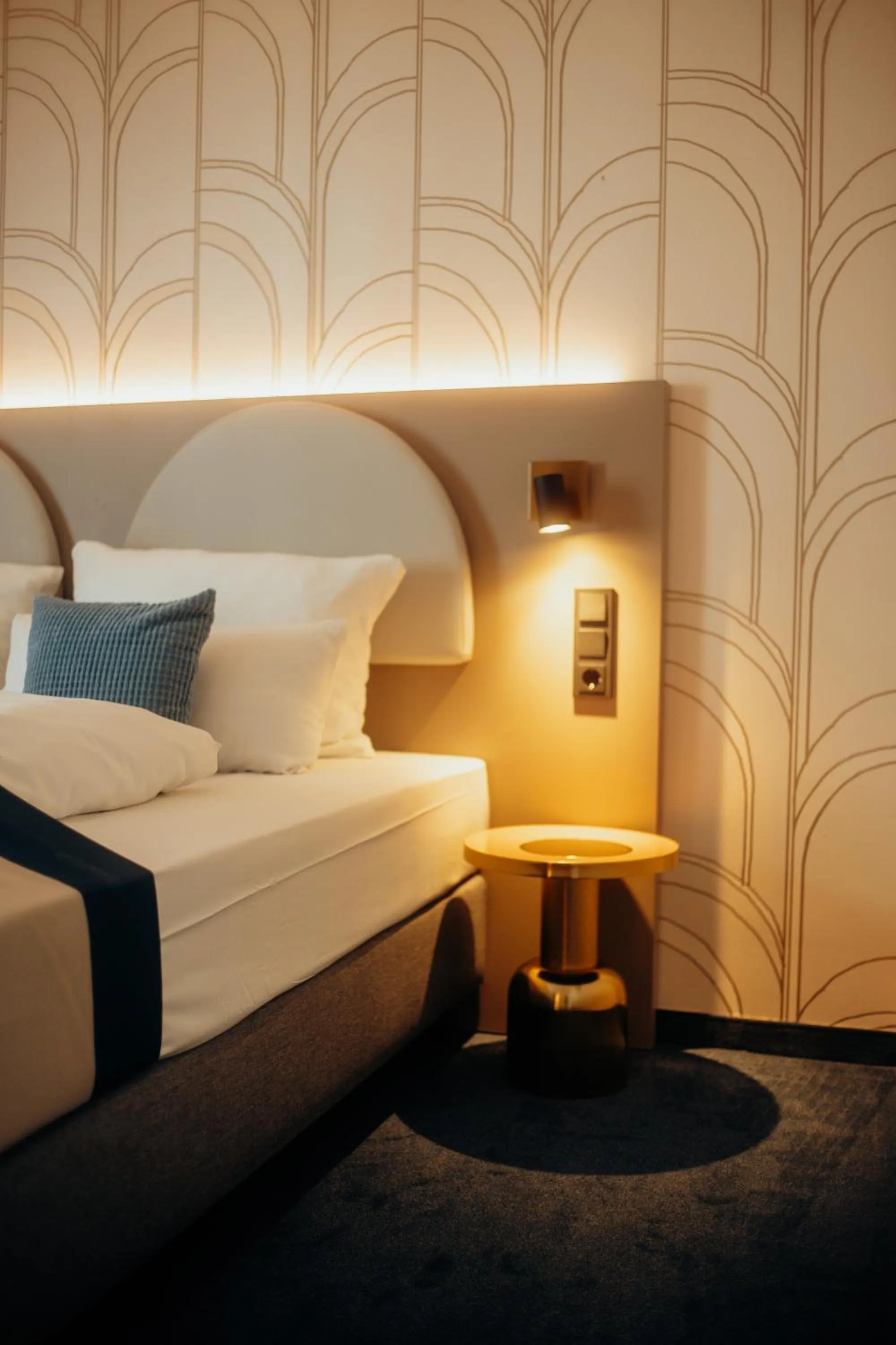 Decorative detail, Bed in guestified LIYANA Hotel