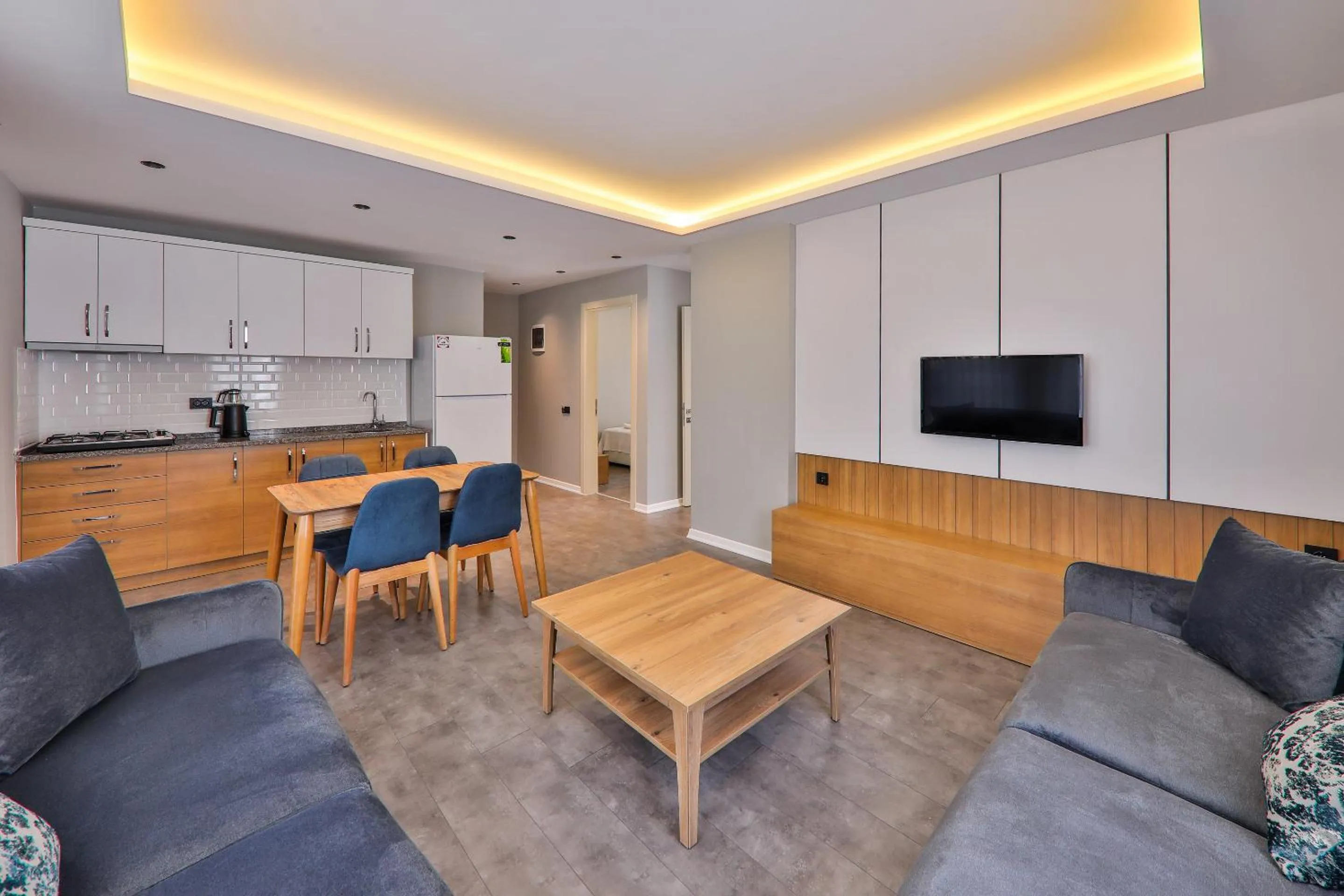 Kitchen or kitchenette in Duygu Apart