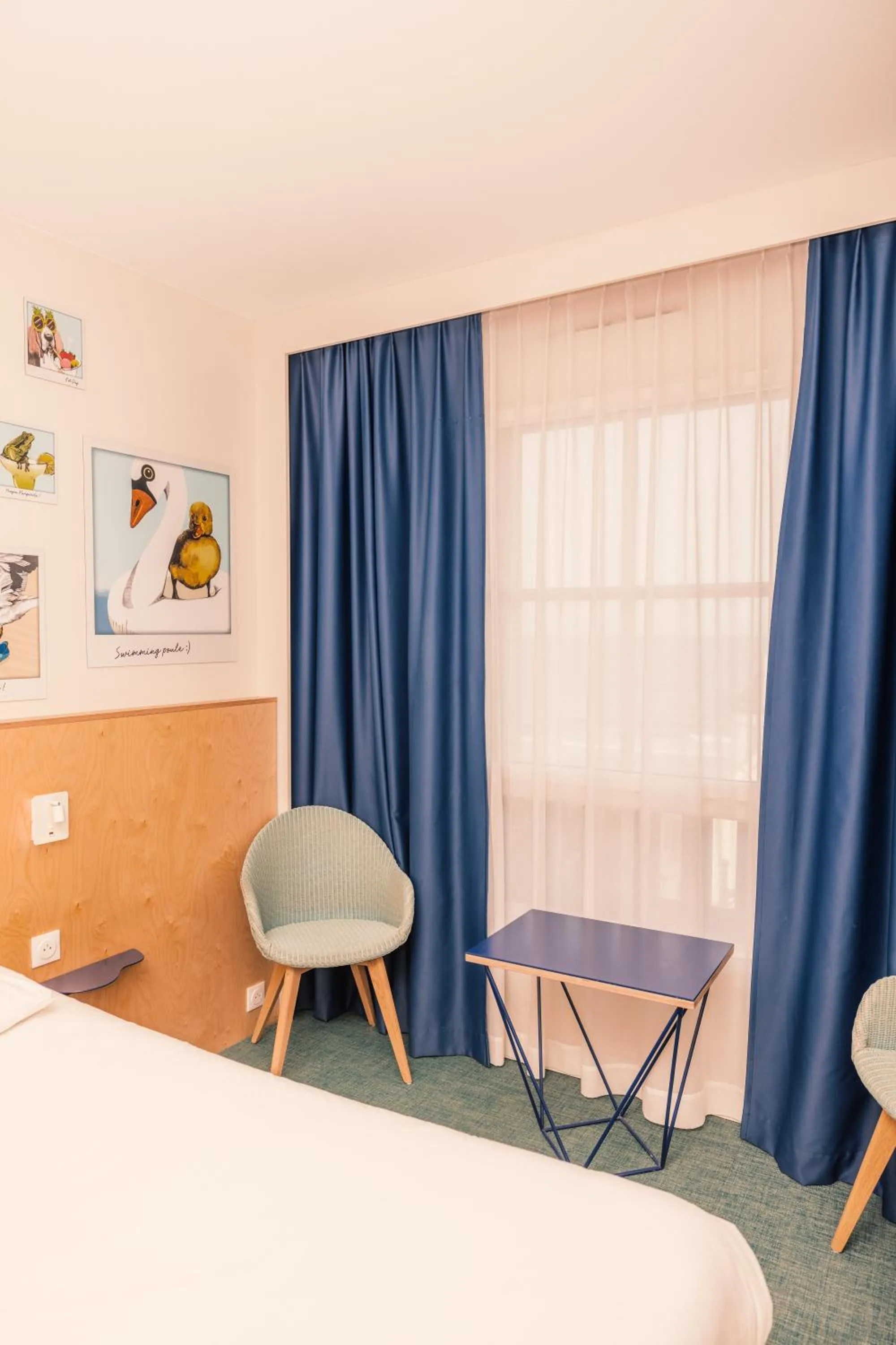 Decorative detail, Bed in ibis Styles Deauville Villers Plage