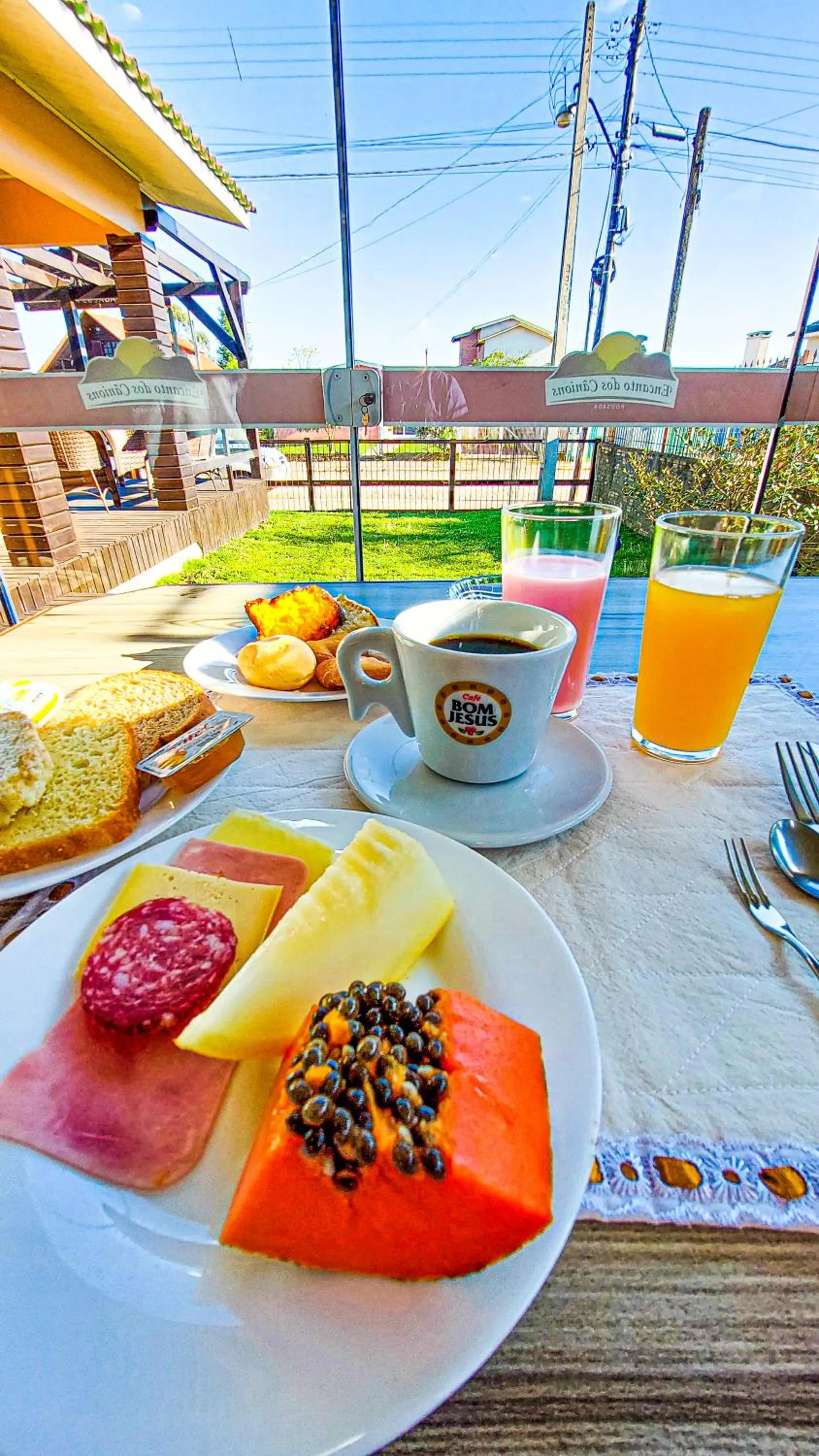 Food and drinks in Pousada Encanto dos Cânions