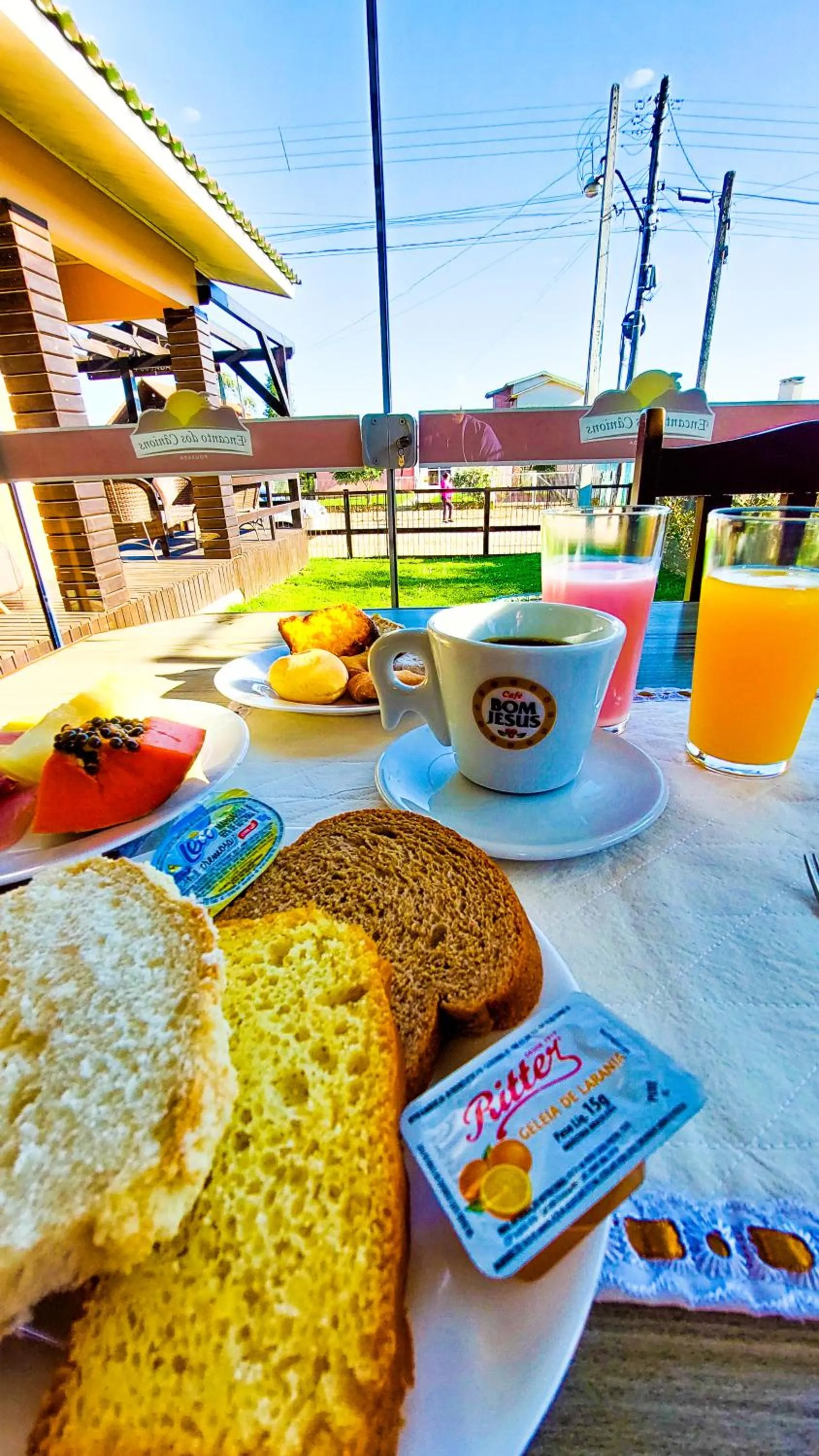 Food and drinks in Pousada Encanto dos Cânions