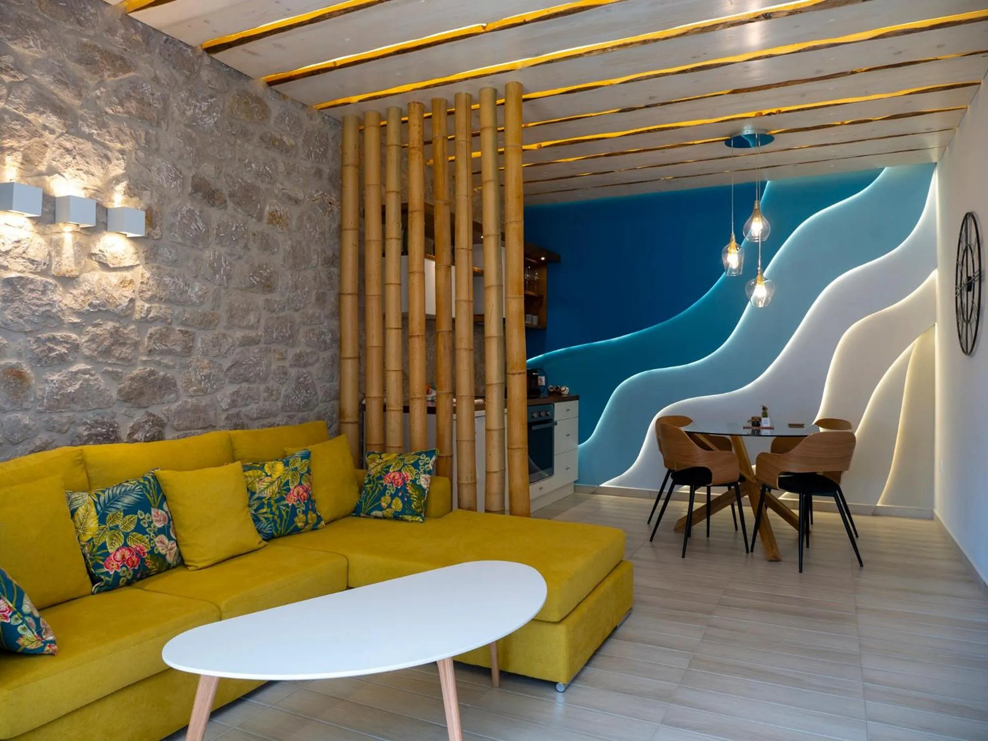 Living room in Kotroni Villas