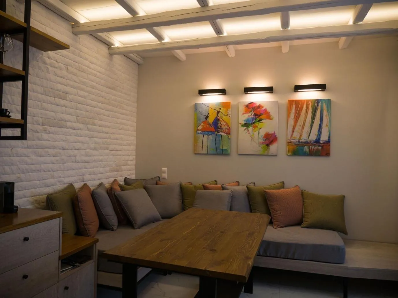 Living room in Kotroni Villas