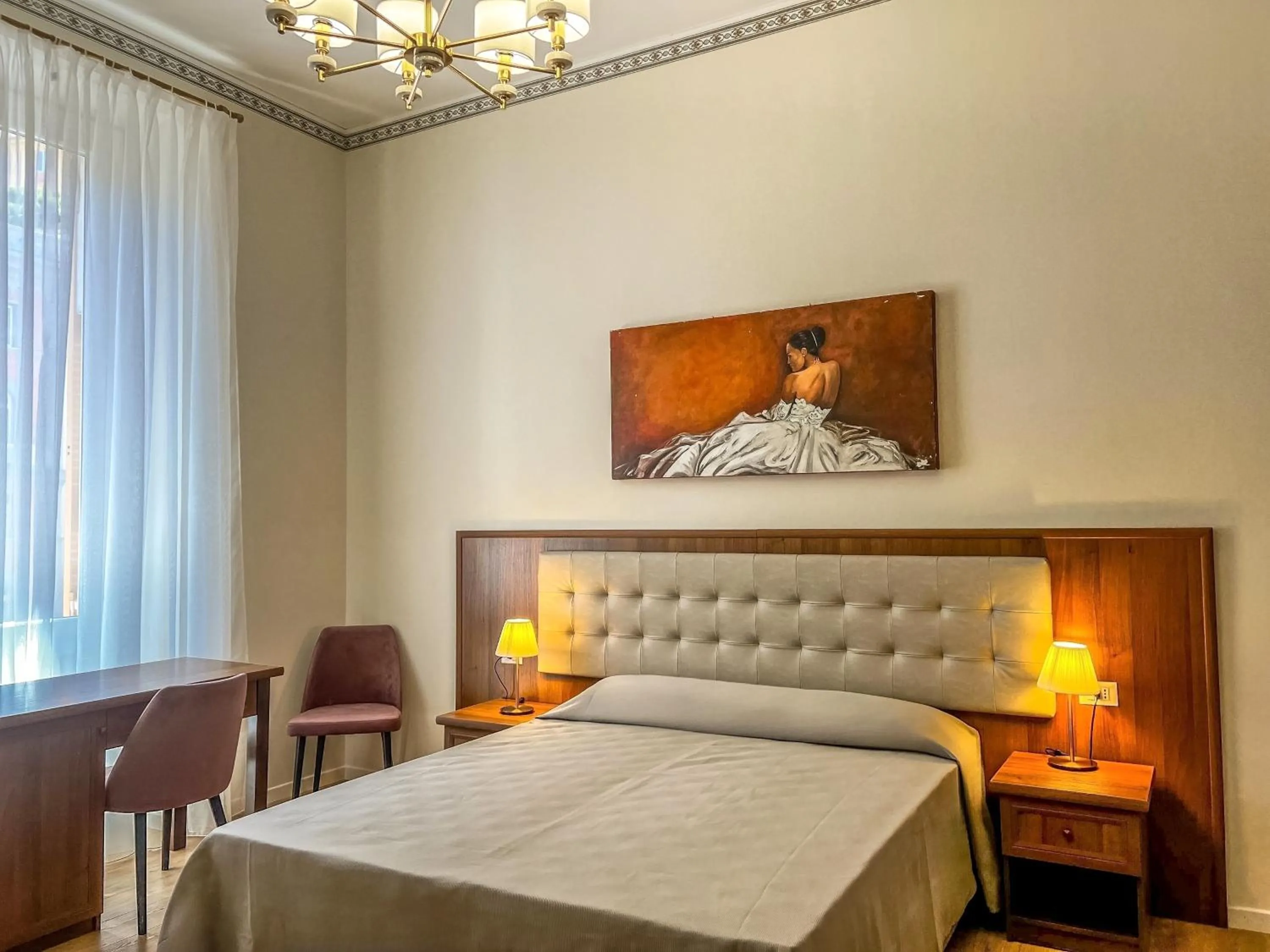 Bed in Hotel Genova Liberty