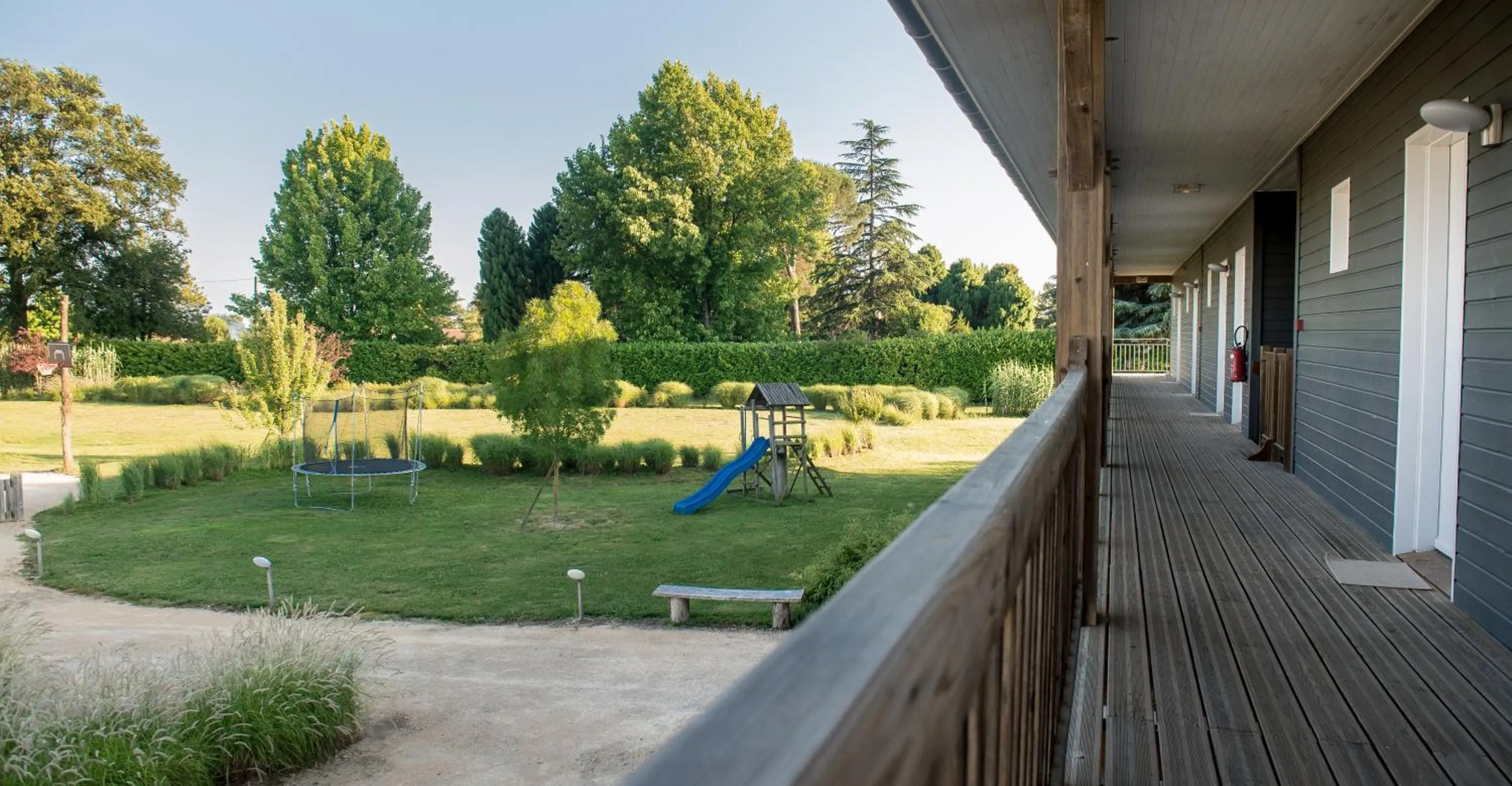 Children play ground in La Petite Couronne, Ecolodge & Lofts