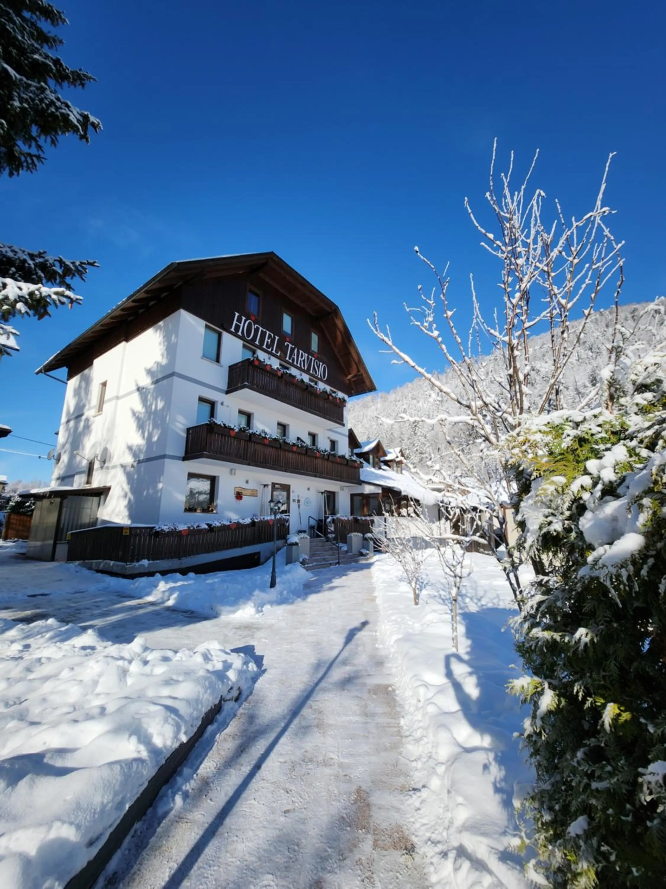 Property building in Hotel Tarvisio Four Seasons