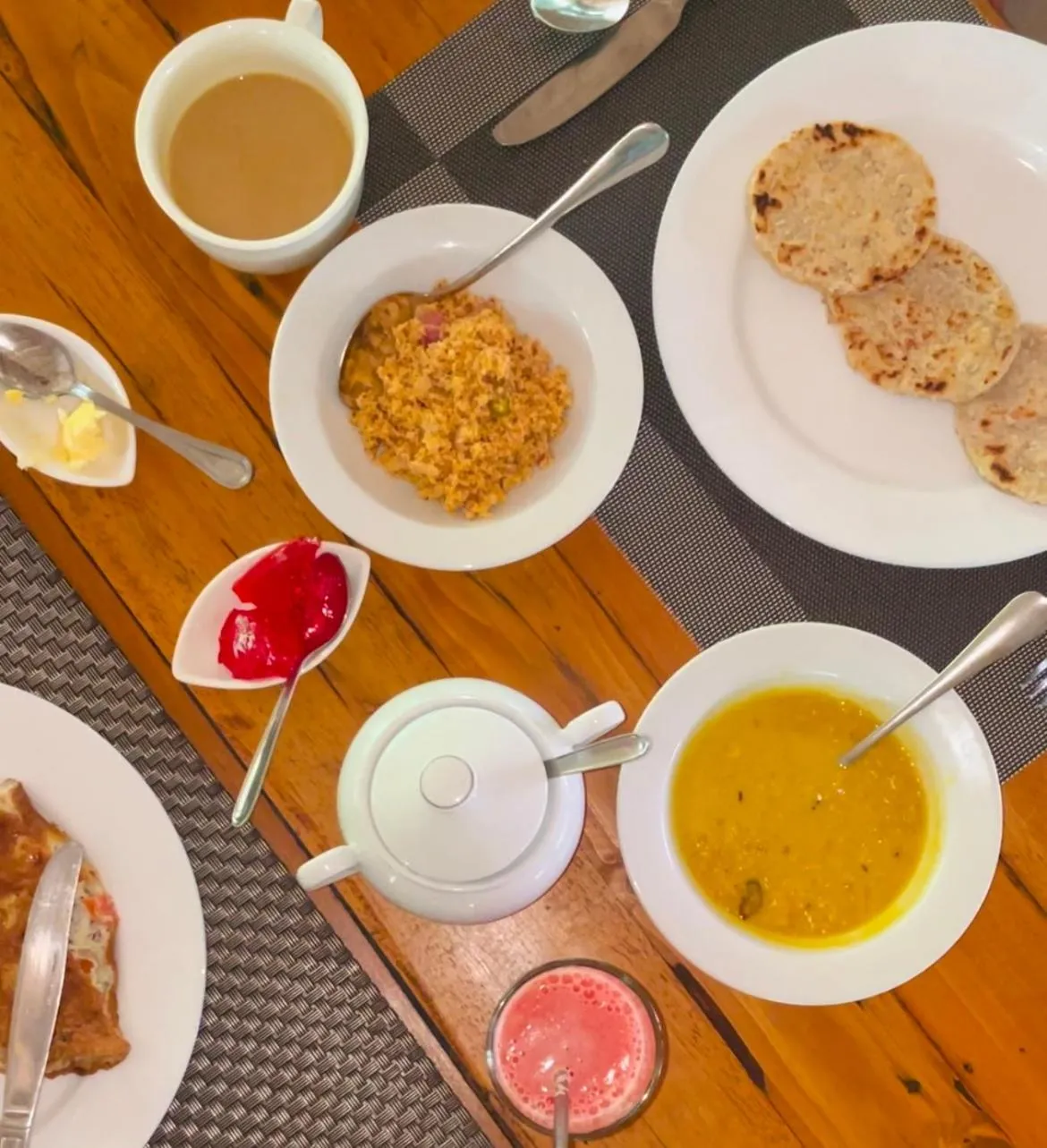 Breakfast in Valampuri Kite Resort