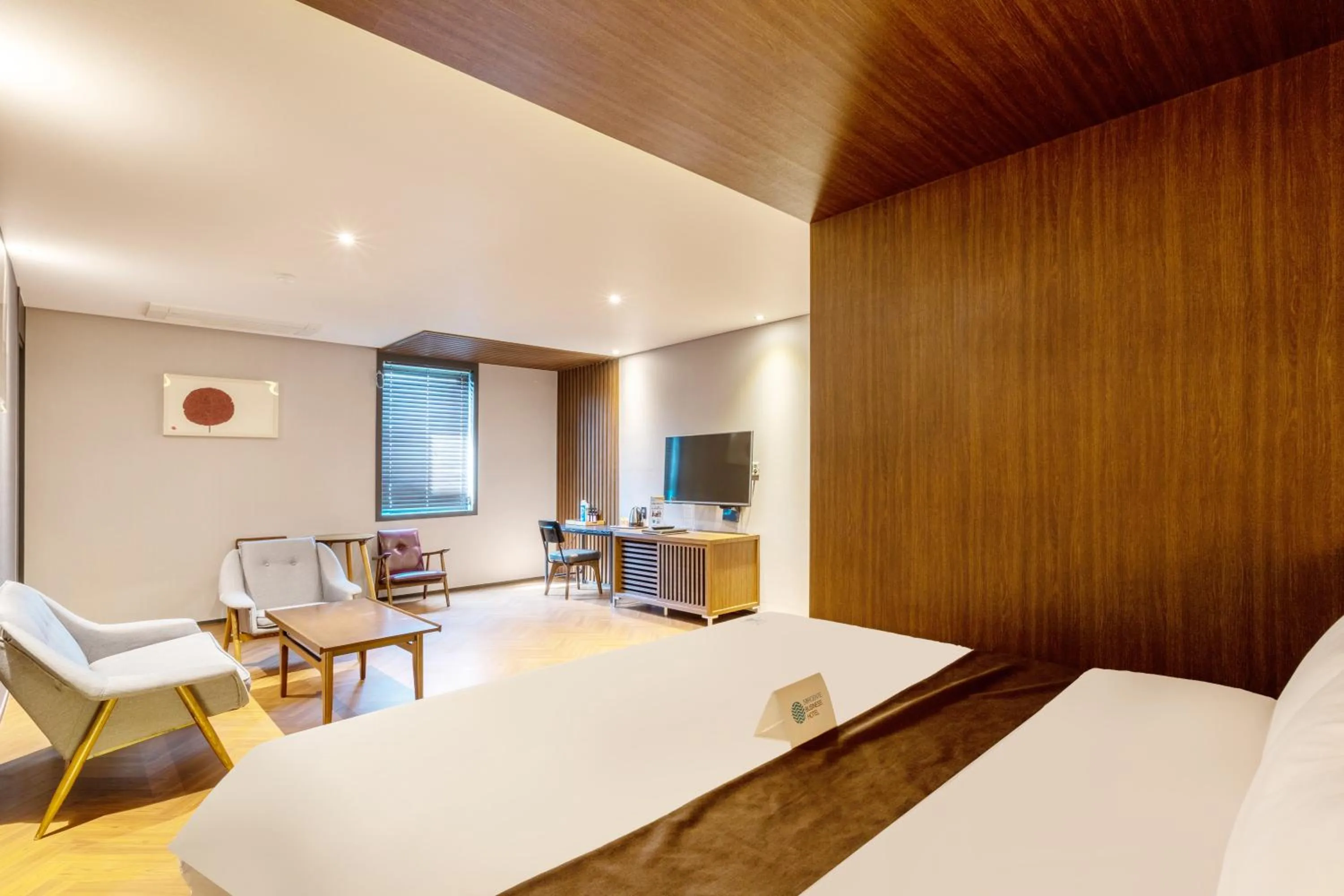 Bed in Sorgente Business Hotel