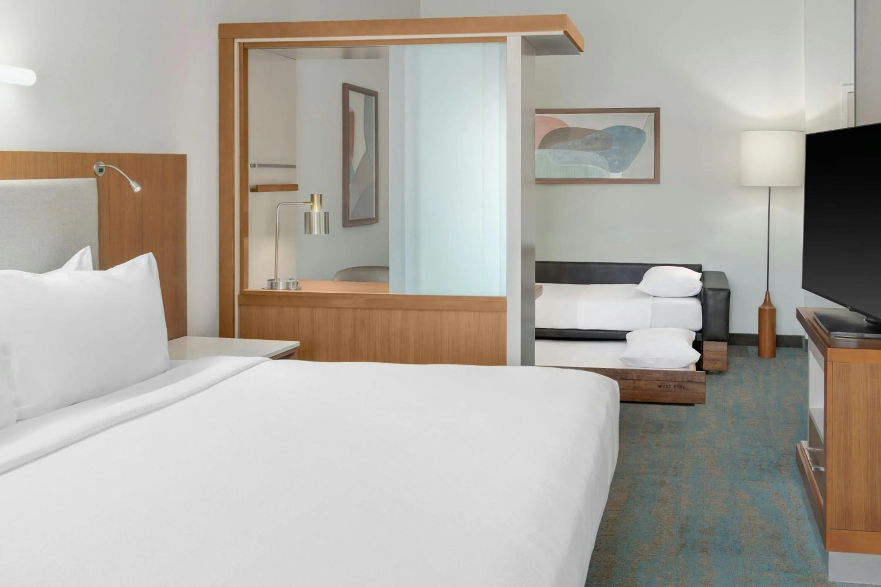 Photo of the whole room, Bed in SpringHill Suites Detroit Auburn Hills