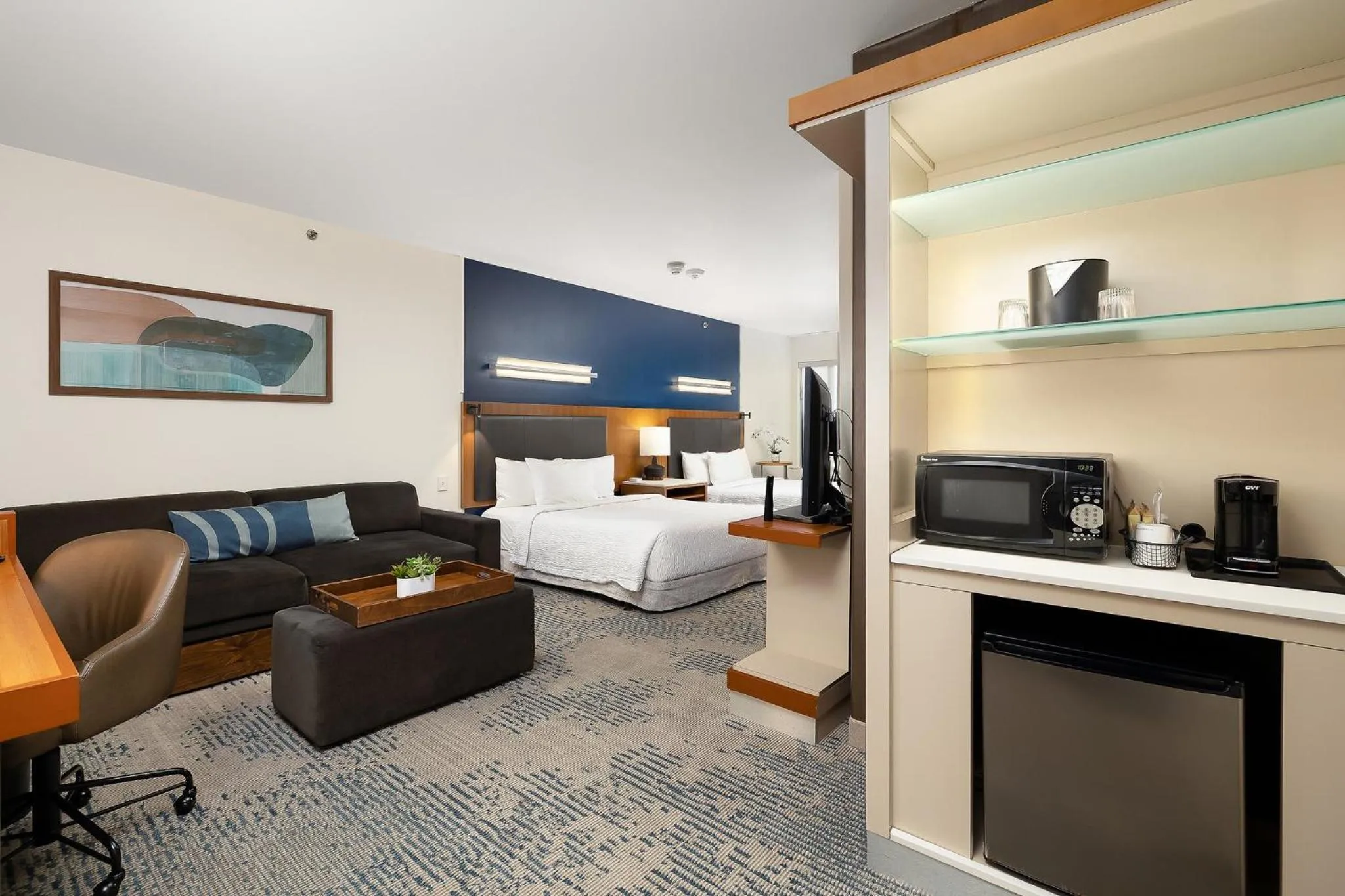 Bedroom, Bed in SpringHill Suites by Marriott McAllen Convention Center